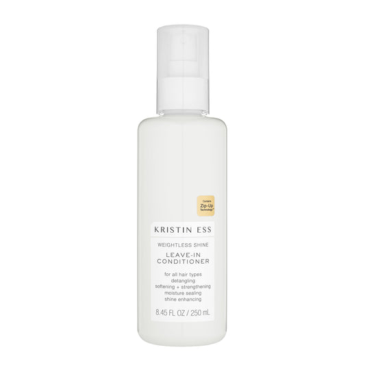 Lavender Kristin Ess Hair Hydrating Salon Leave In Conditioner Spray for Strength + Shine - Lightweight Anti Frizz Detangler for Women - Sulfate Free + Color Safe - Castor Oil Moisture Bond Repair Spray
