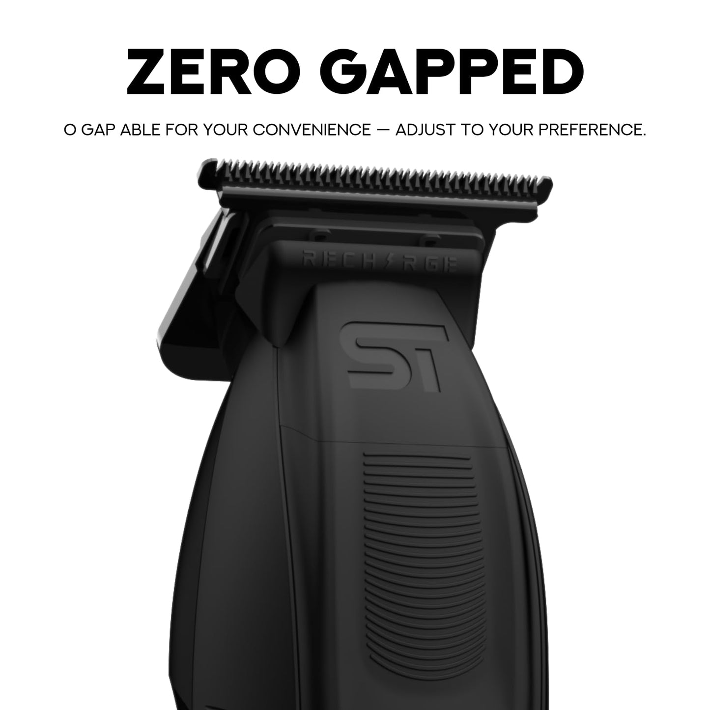 White Smoke Supreme Trimmer Recharge ST777 – Professional Barber Trimmer with 2 Removable Batteries | 8000 RPM Motor, Zero Gap DLC Blades, Smart Charging Dock, USB-C Fast Charge