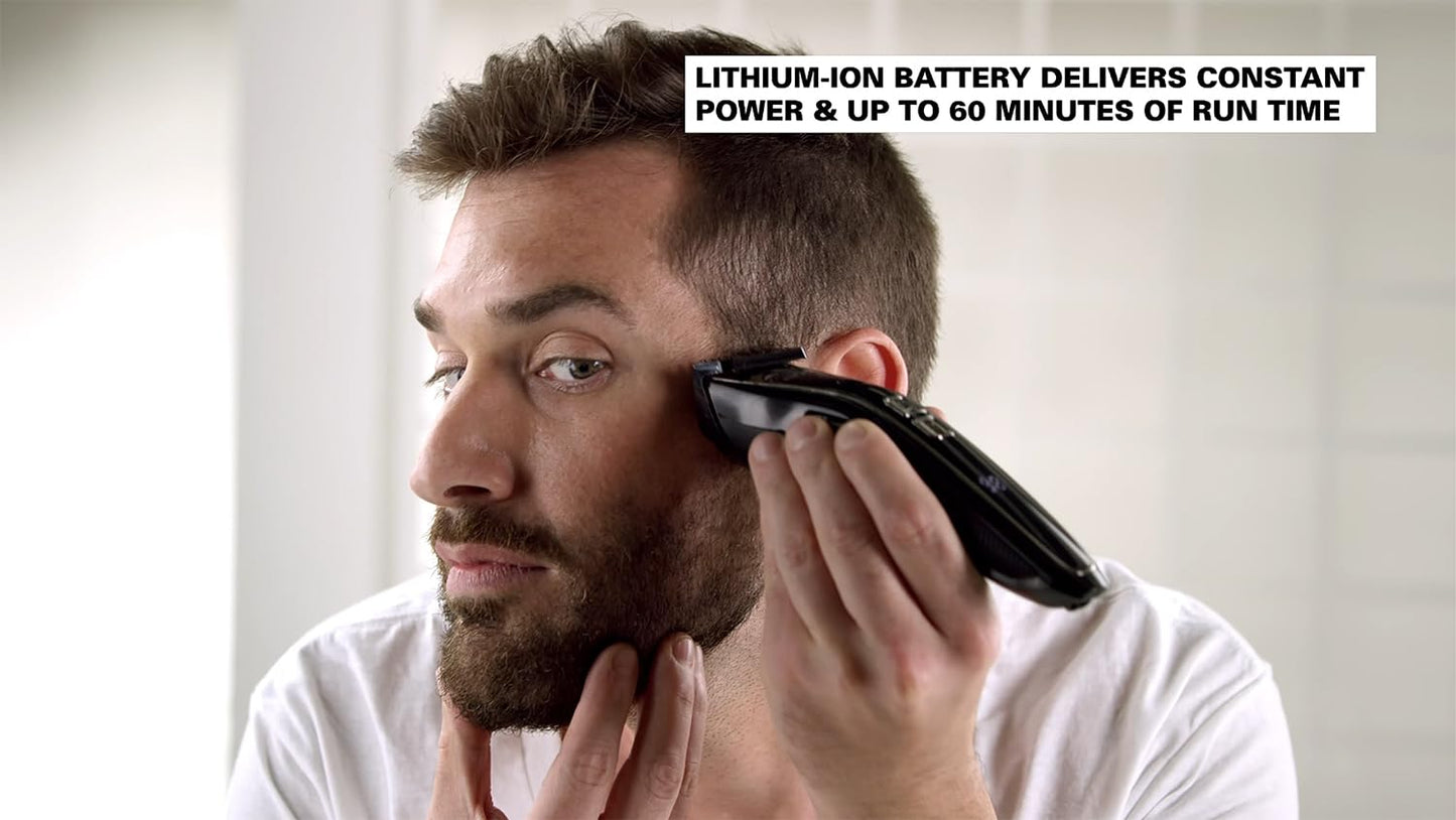 White Smoke Andis Explorer Waterproof Beard & Body Trimmer: Precision Cutting, Advanced Features, and Long-Lasting Power, Lithium Ion Battery, 4 Function Display, Ceramic Cutter, Turbo Mode, Black, 562066