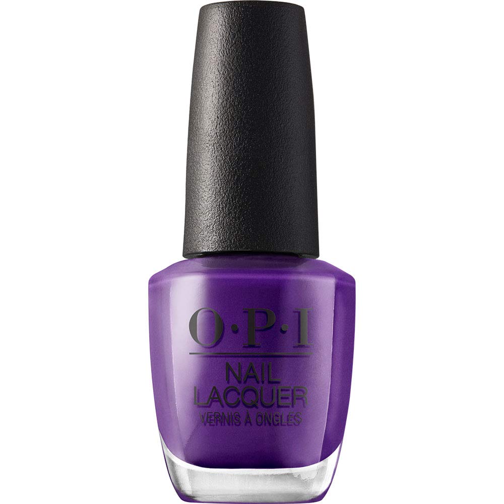 White Smoke OPI Nail Lacquer Purple With a Purpose | Opaque Dark Purple Shimmer Chip Resistant Nail Polish | Fast Drying, Streak Free