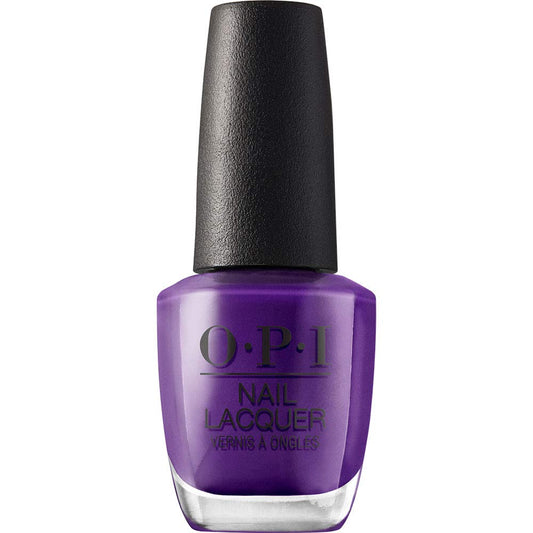 White Smoke OPI Nail Lacquer Purple With a Purpose | Opaque Dark Purple Shimmer Chip Resistant Nail Polish | Fast Drying, Streak Free