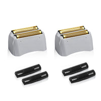 White Smoke 2 Pack Pro Shaver Replacement Foil and Cutters Compatible with andis 17150(TS-1)/17155/17200 Shaver ProFoil Lithium Replacement Golden