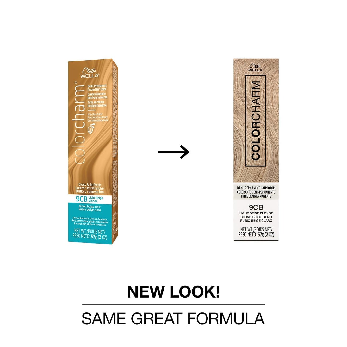 White Smoke COLORCHARM Demi Permanent Hair Color| 9CB Light Beige Blonde | Gloss, Refresh and Tone | 2 Fl Oz