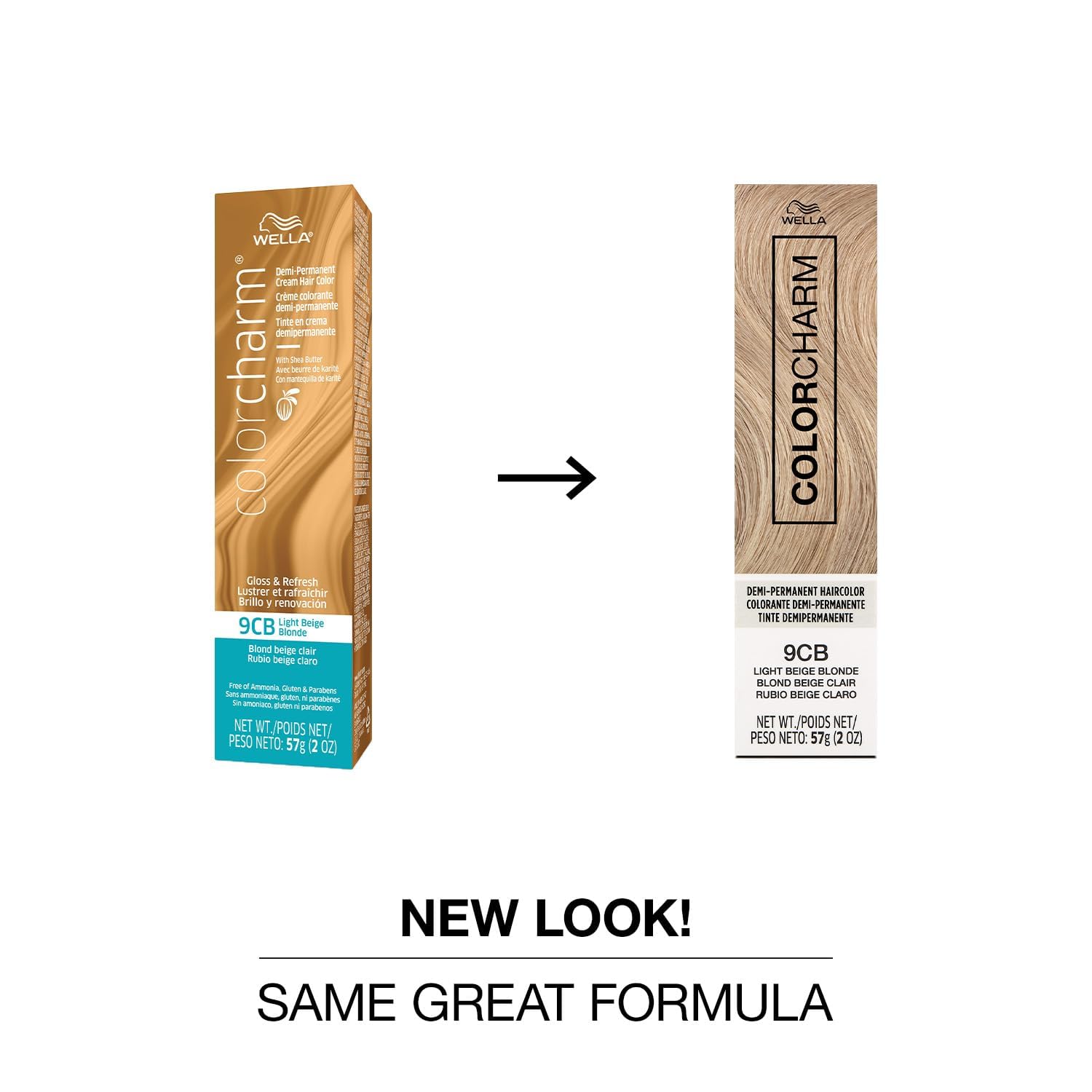 White Smoke COLORCHARM Demi Permanent Hair Color| 9CB Light Beige Blonde | Gloss, Refresh and Tone | 2 Fl Oz