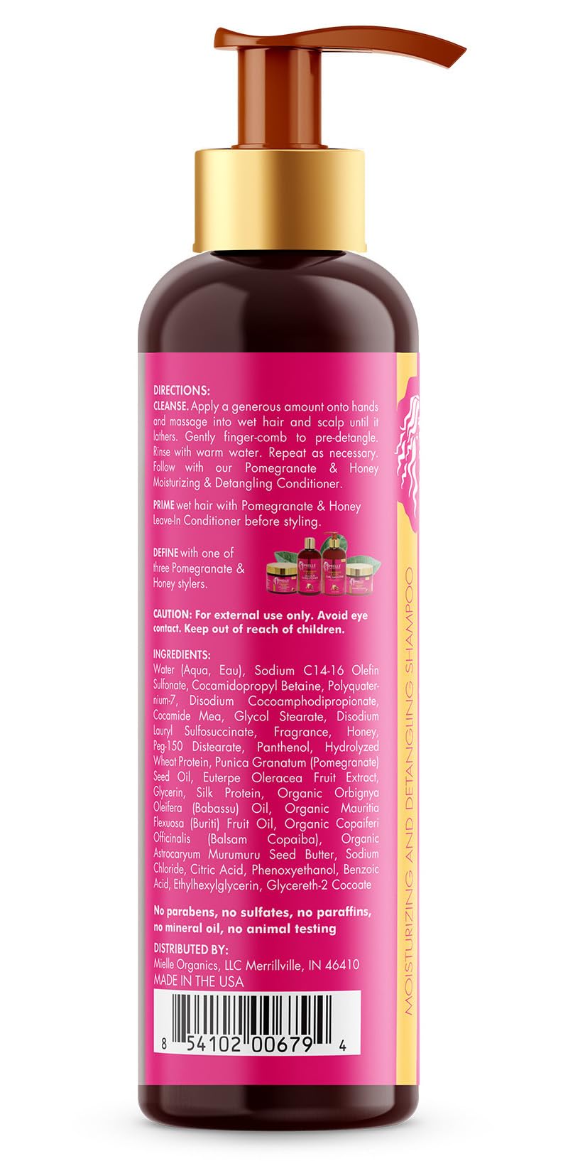 White Smoke Mielle Organics Pomegranate & Honey Twin Pack (Shampoo & Conditioner)