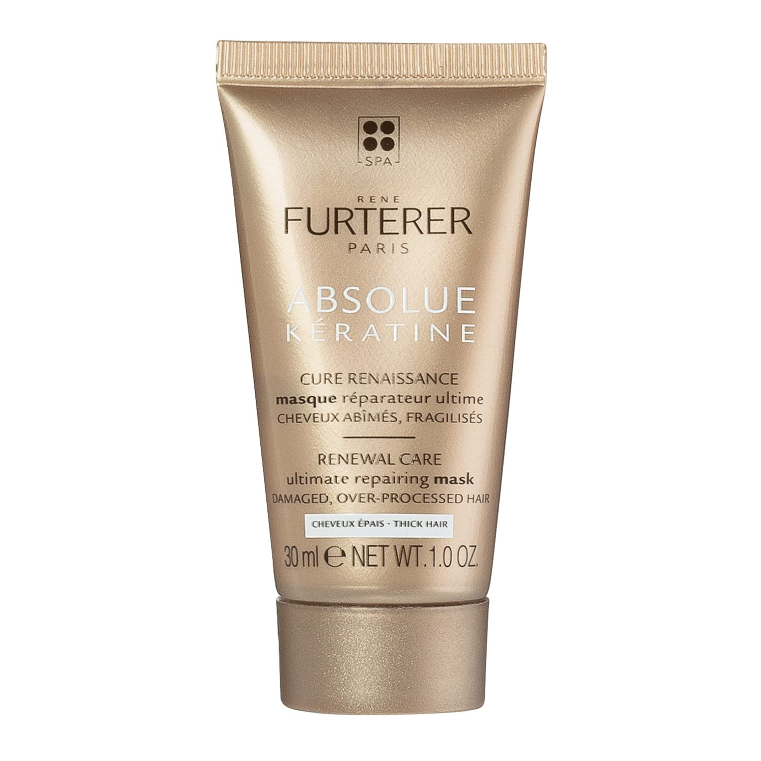 White Smoke Rene Furterer ABSOLUE KERATINE Ultimate Regenerating Mask - For Damaged, Over-Processed Thick Hair - Repair & Restore