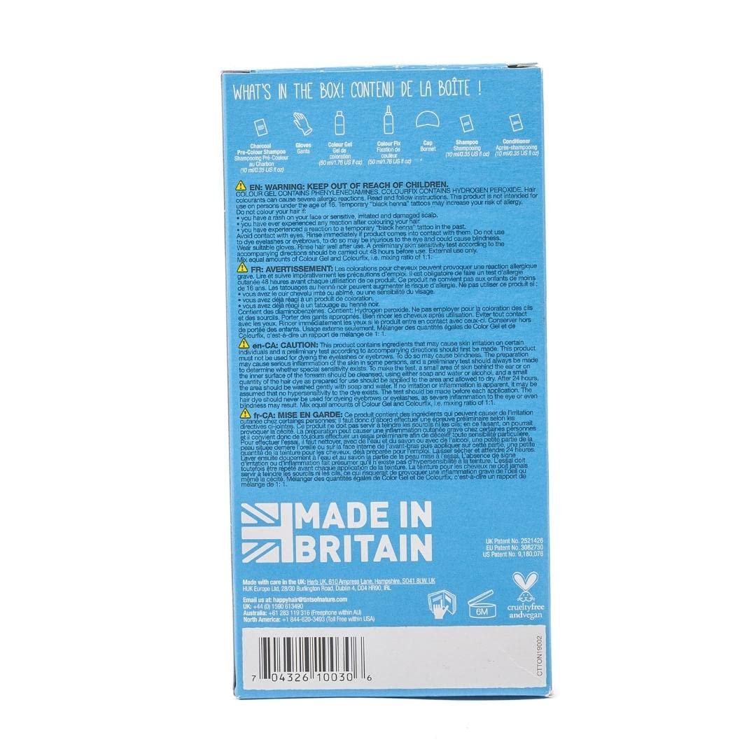 Steel Blue Tints of Nature 3N Natural Dark Brown Permanent Hair Dye, Nourishes Hair and Covers Greys, Ammonia-Free, 4.4 fl oz