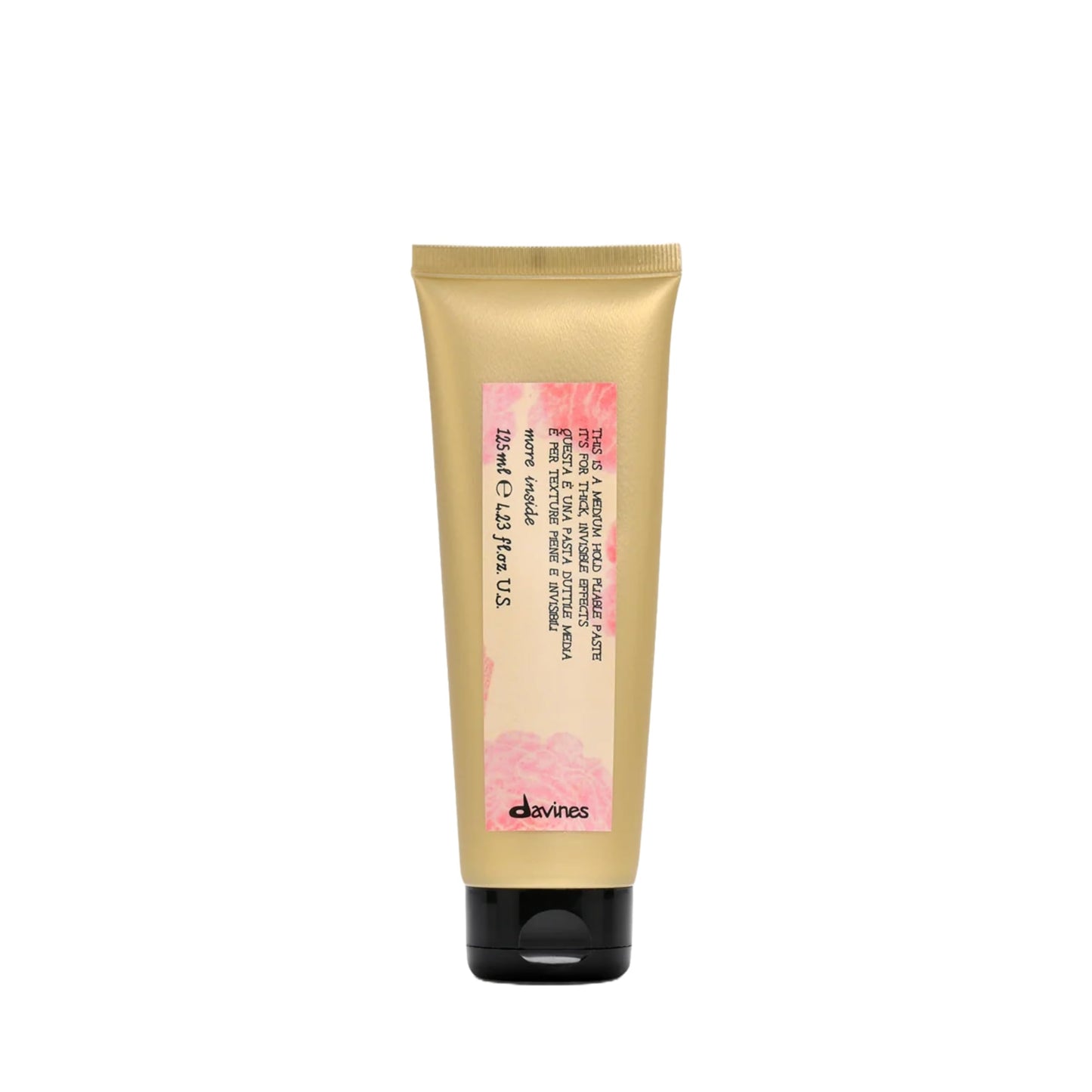 White Smoke Davines This Is A Medium Hold Pliable Paste, Medium Hold Texture & Control - Invisible Effect for Natural Looks - Maintains Styling without Stiffness, 4.23 Fl Oz
