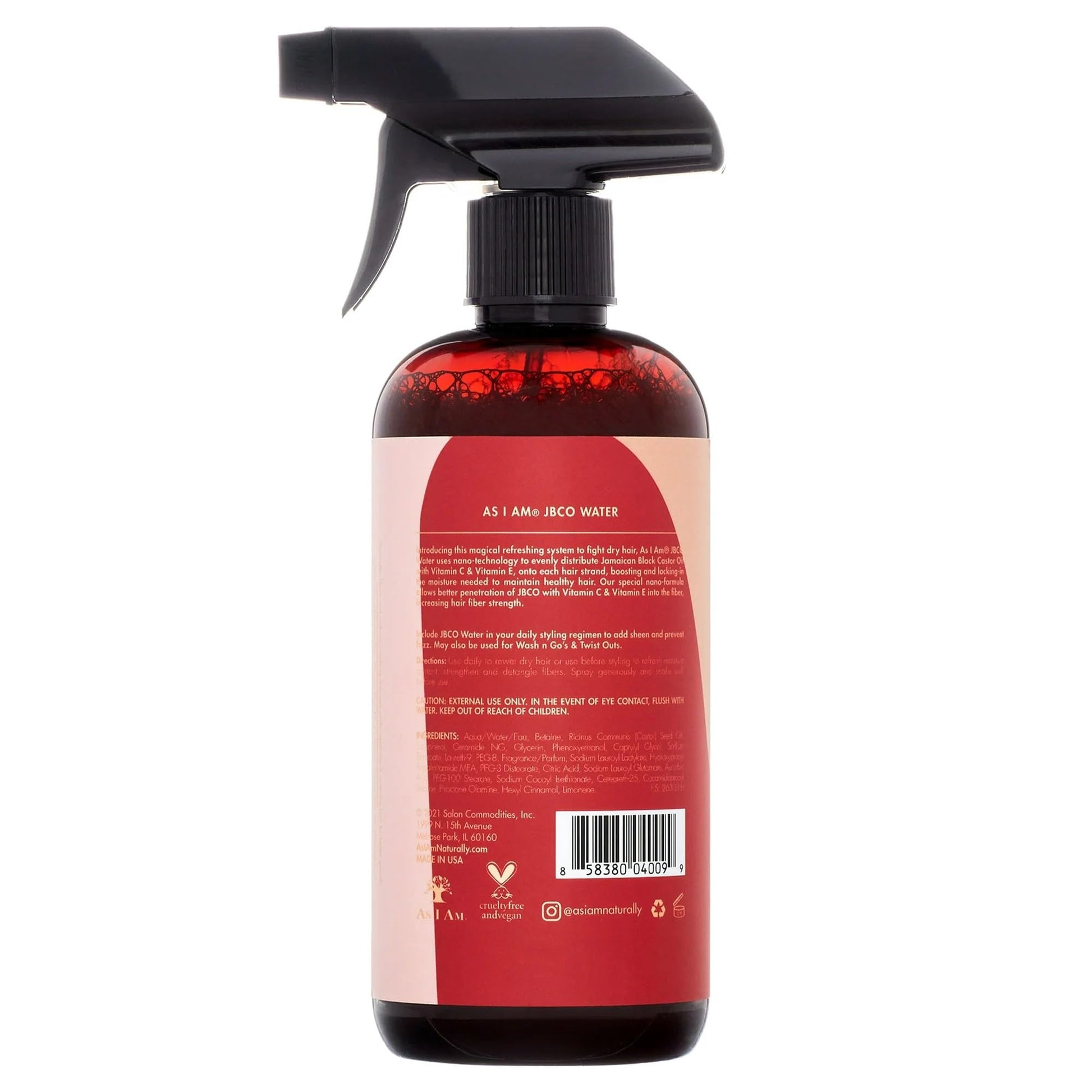 White Smoke As I Am Jamaican Black Castor Oil Water Pack of