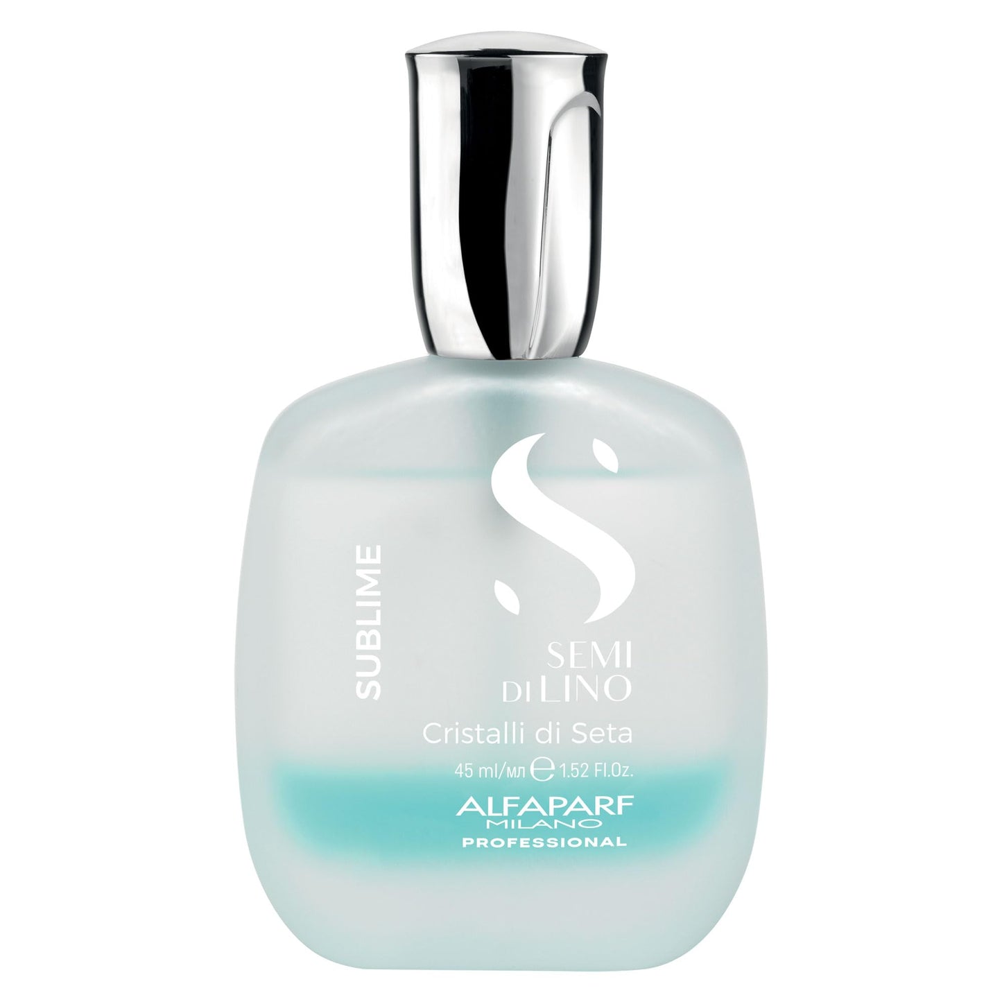 White Smoke ALFAPARF MILANO Semi di Lino Cristalli di Seta Hair Oil Serum for Fine Hair - Provides Brilliant Shine and Protection - Bi-Phase Serum for Thin Hair - Color Safe - Hydrates, Strengthens (1.52 fl oz)