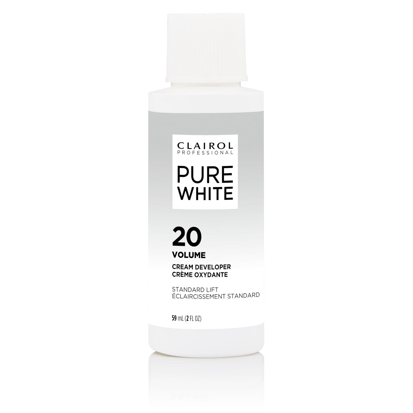 White Smoke Clairol Professional Pure White 20 volume Crème Developer, 128 oz