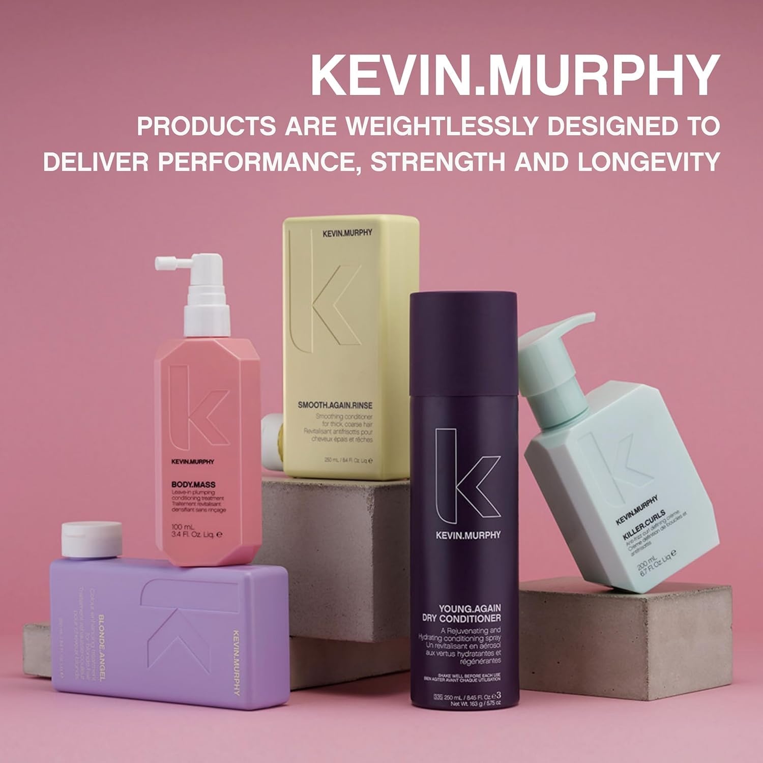 Rosy Brown KEVIN.MURPHY YOUNG.AGAIN.RINSE - Moisturising Anti-Ageing Conditioner - For Ageing, Dry, Damaged & Brittle Hair - Hair Repair - With Amino Acids - Sulphate & Paraben Free - 1 L / 33.8 fl oz