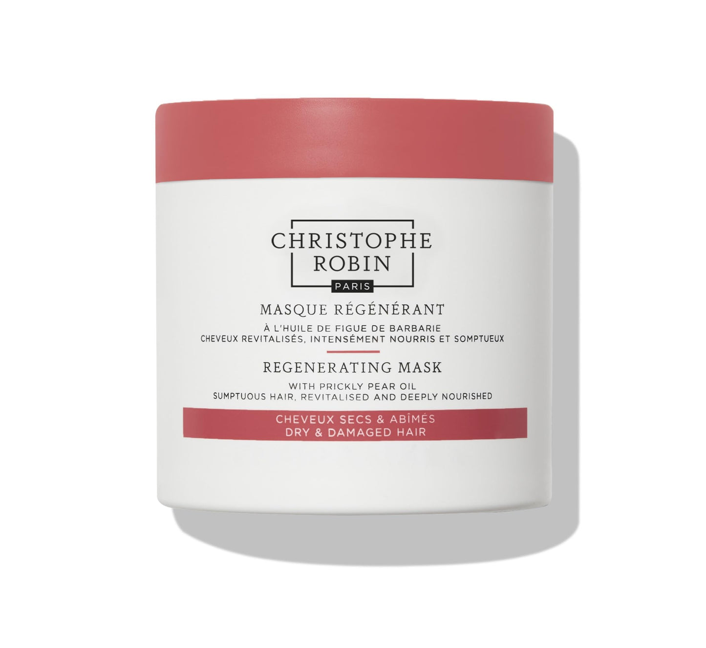 Lavender Christophe Robin Regenerating Mask with Prickly Pear Seed Oil for Dry, Damaged and Chemically Treated Hair 8.4 fl. oz