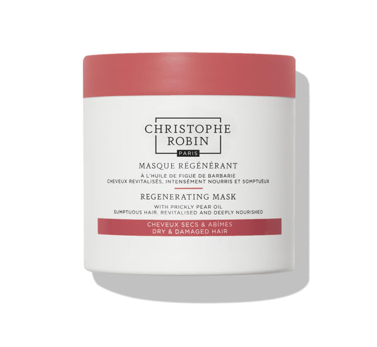 Lavender Christophe Robin Regenerating Mask with Prickly Pear Seed Oil for Dry, Damaged and Chemically Treated Hair 8.4 fl. oz