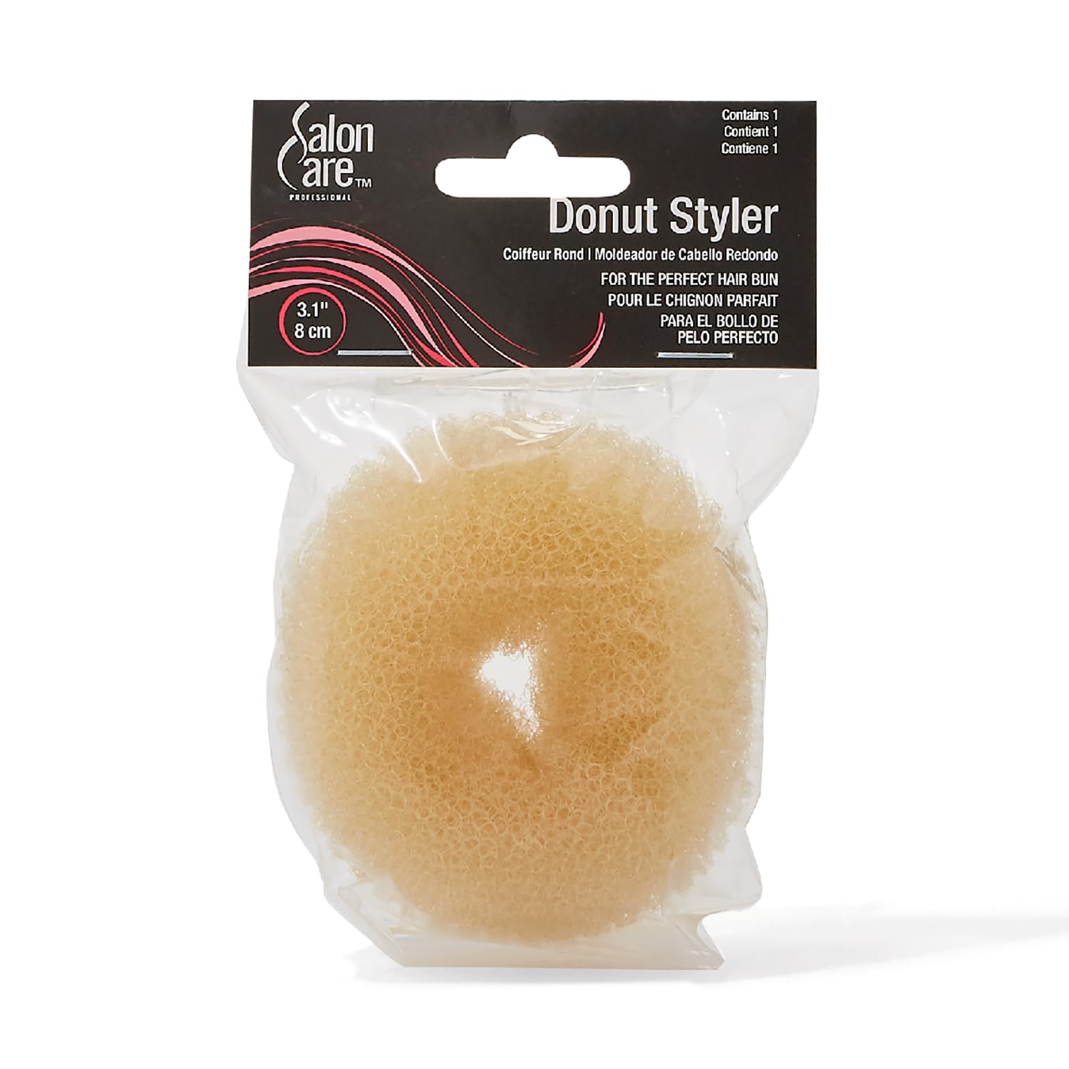 White Smoke Salon Care Medium Donut Styler Blonde Blonde