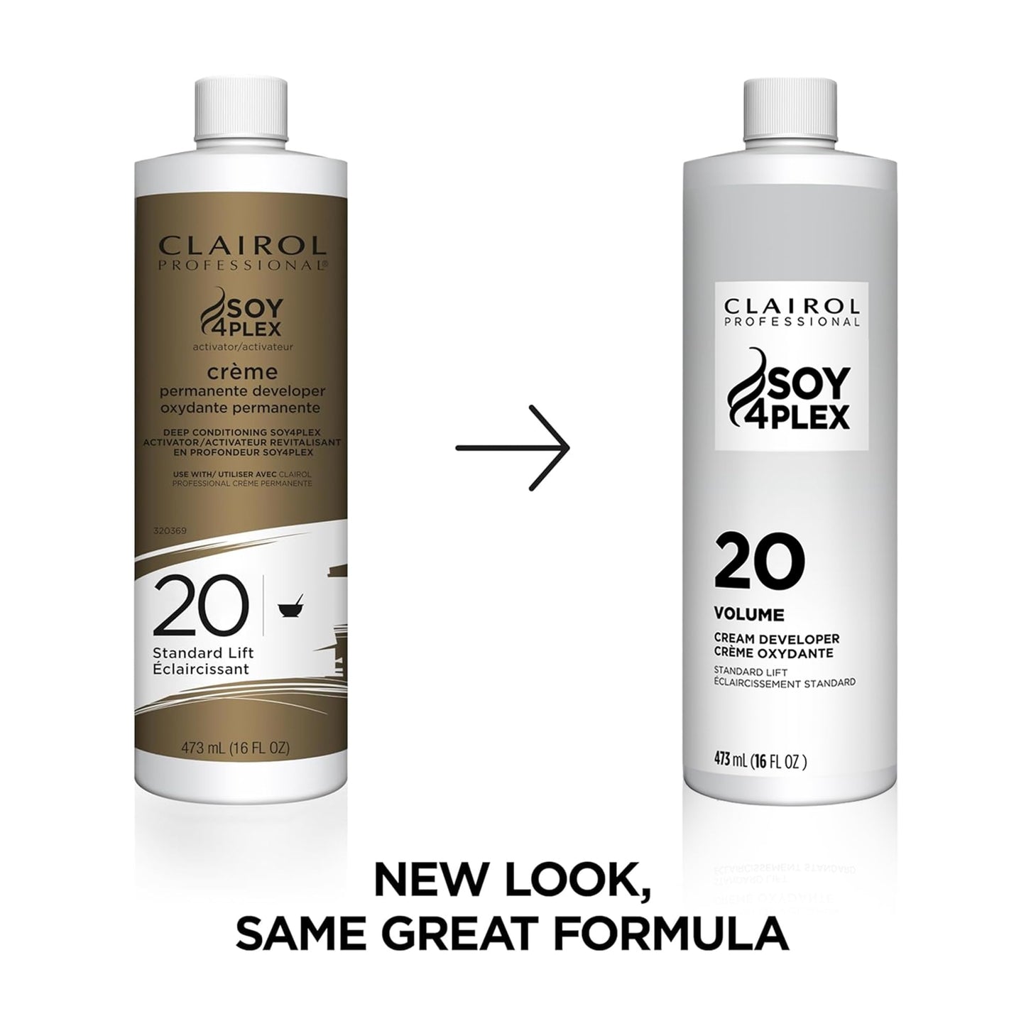White Smoke Clairol Professional Crème Permanente 20 volume Hair Developer, 32 oz. - Packaging May Vary