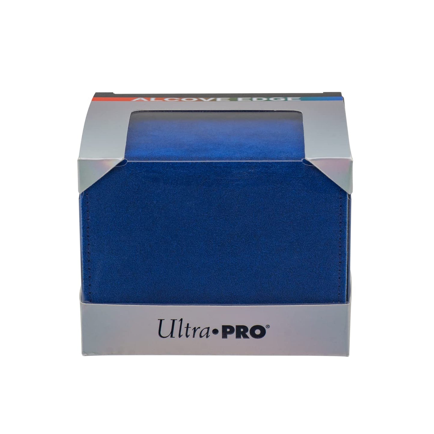 Midnight Blue Ultra Pro - Vivid Alcove Edge Deck Box (Blue) - Protect and Store up to 100 Double Sleeves Standard Size Cards, Perfect for Sports Cards, Gaming Cards & Collectible Trading Cards