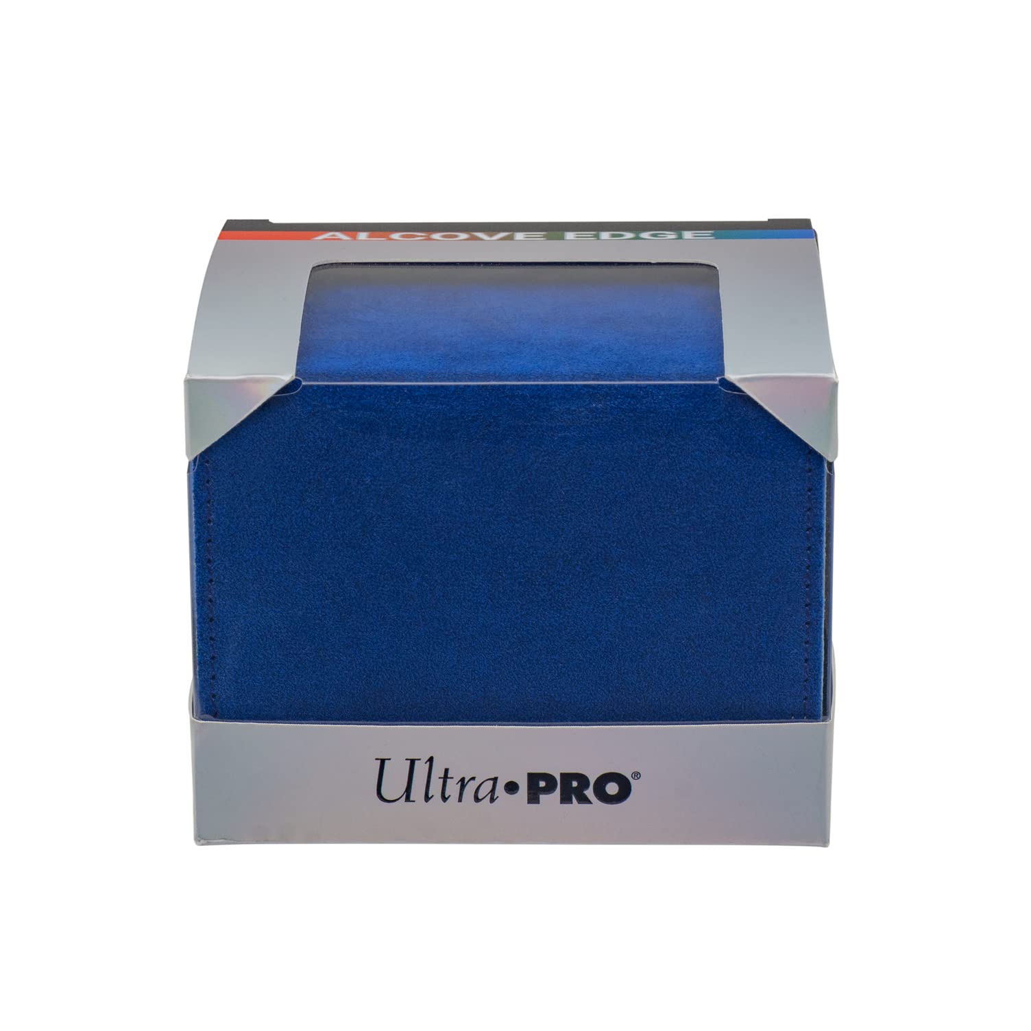 Midnight Blue Ultra Pro - Vivid Alcove Edge Deck Box (Blue) - Protect and Store up to 100 Double Sleeves Standard Size Cards, Perfect for Sports Cards, Gaming Cards & Collectible Trading Cards