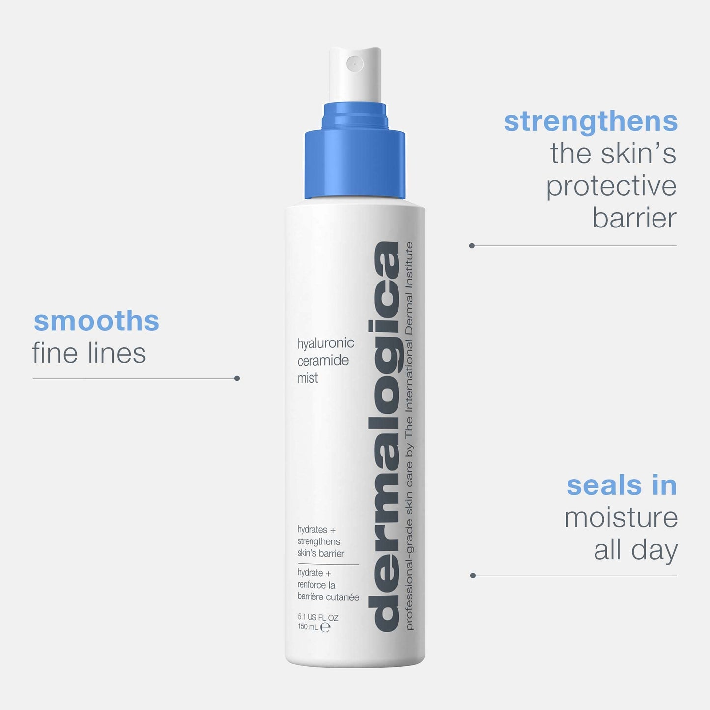 White Smoke Dermalogica Hyaluronic Ceramide Mist for face, Hydrating Toner Spray with Hylauronic Acid