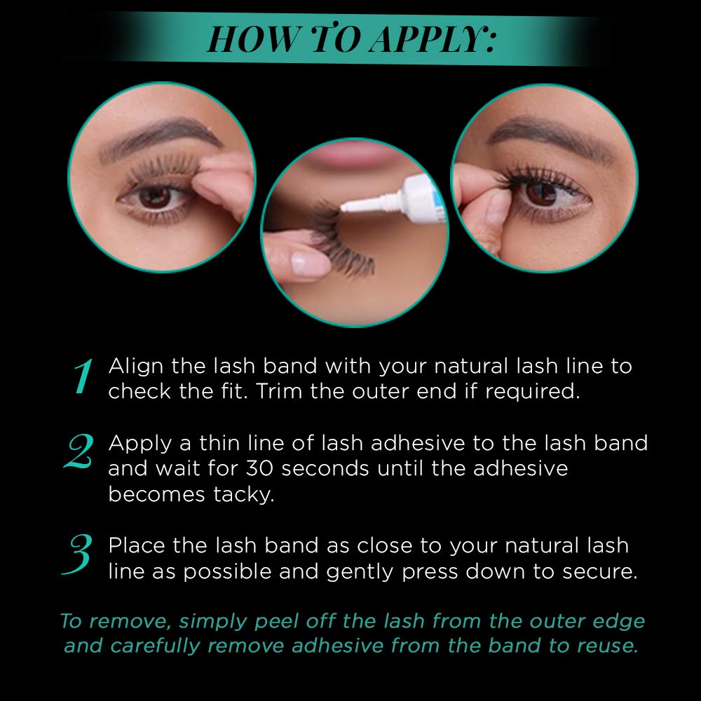 Black Ardell False Eyelashes 117 - Black, Natural Look & Flared Wispy Strip Lashes for Everyday Glam, 4 Pack