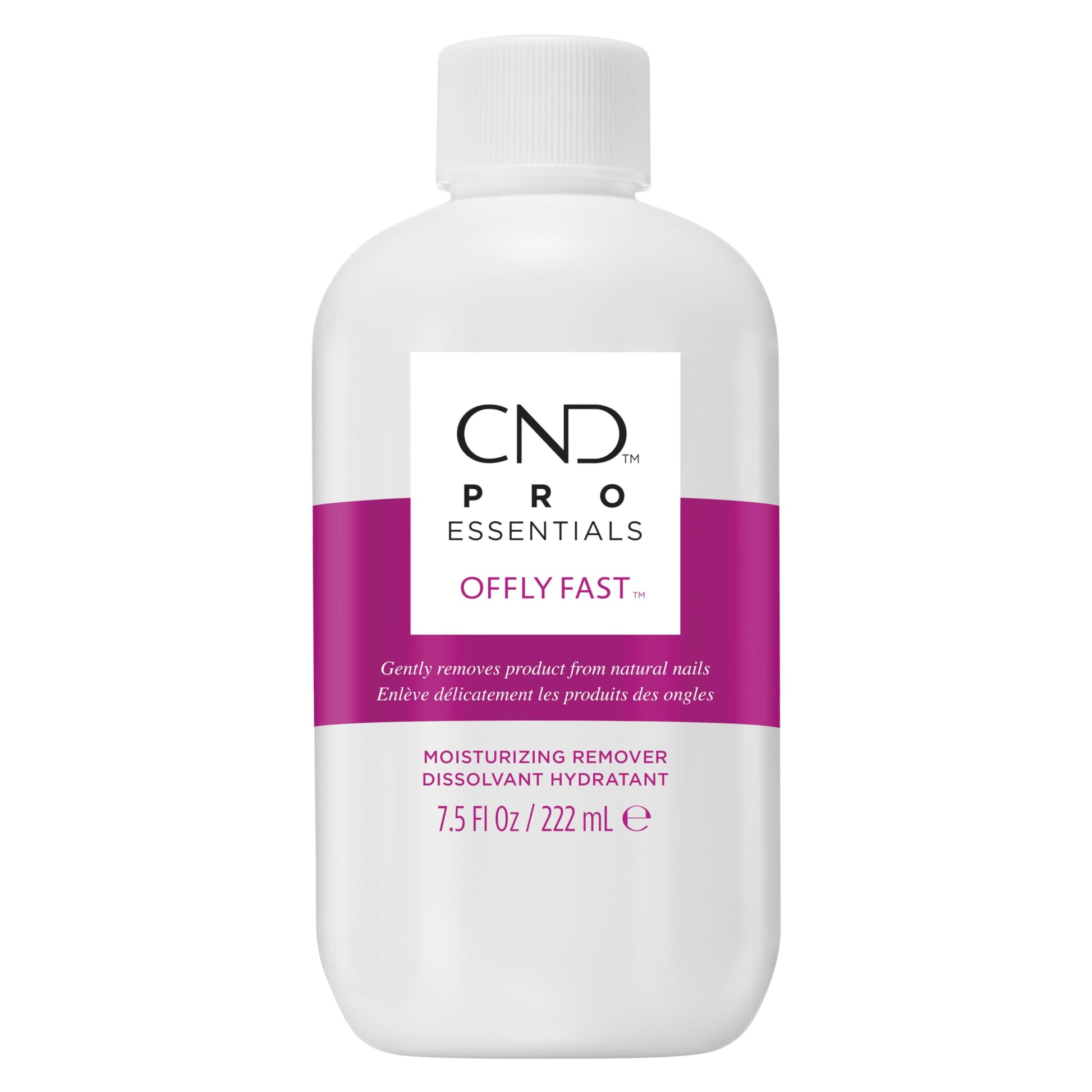 Lavender CND OFFLY FAST Moisturizing Nail Polish Remover, 7.5 fl oz