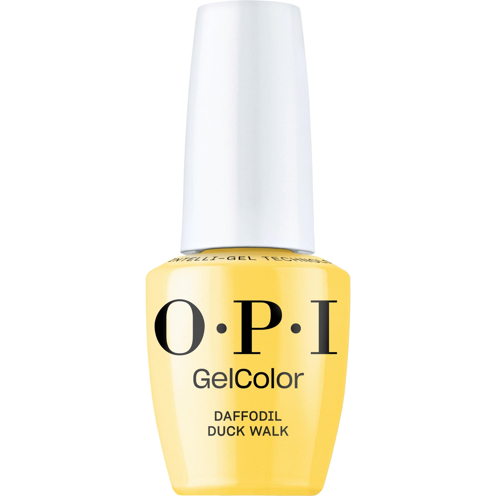 White Smoke OPI GelColor Daffodil Duck Walk | Opaque Bright Yellow Crème LED Cure Gel Nail Polish | Salon-Quality Shine, Long-Lasting Wear | 0.5 Fl Oz | Make 'Em Jelly! Collection | Summer 2025