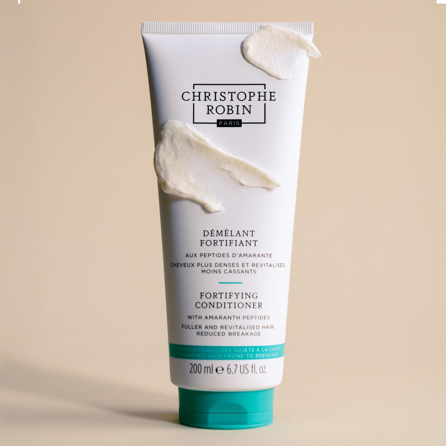 Gray Christophe Robin Fortifying Conditioner with Amaranth Peptides for Thinning and Weakened Hair - Reduces Breakage 6.7 fl. oz