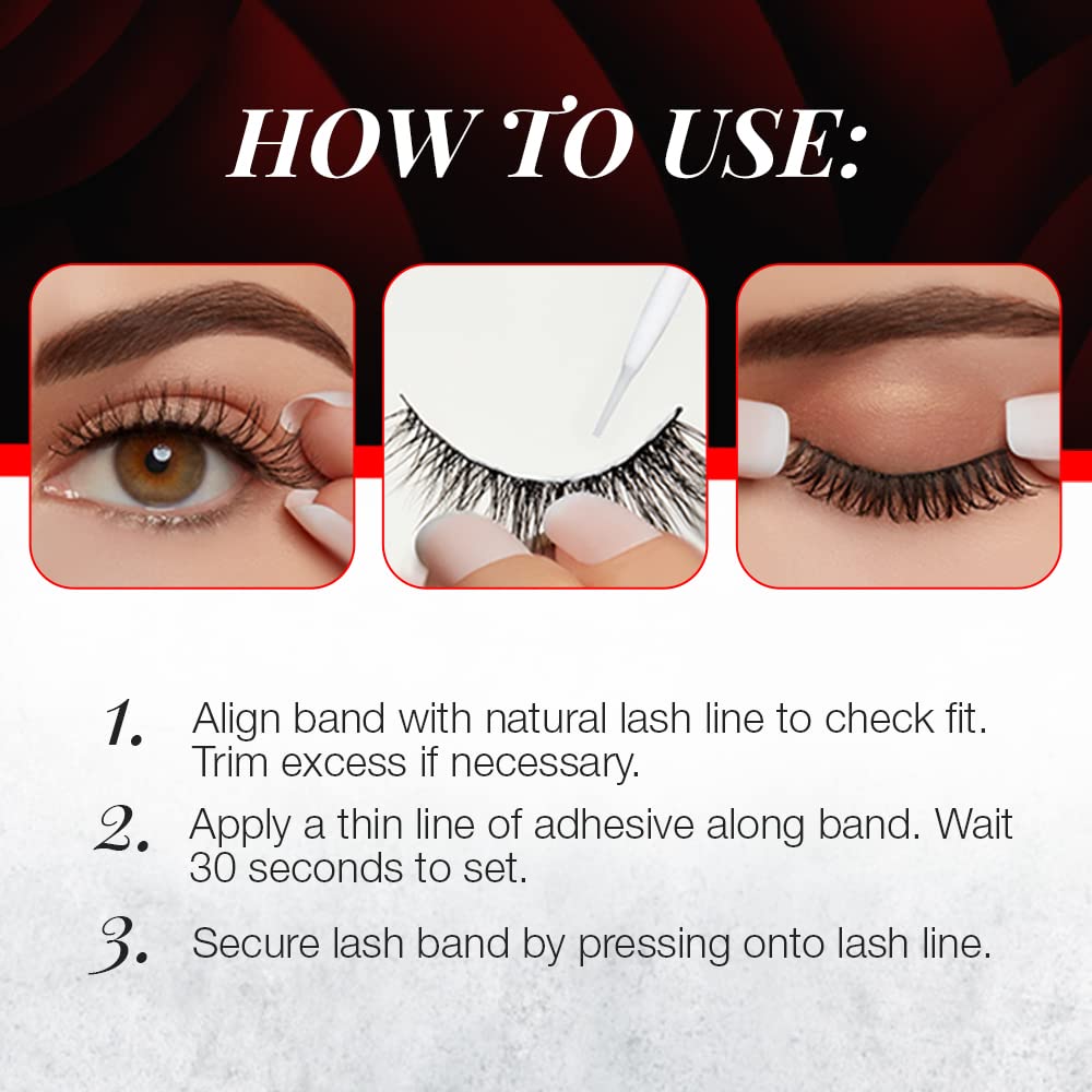 White Smoke Ardell Wispies False Lashes 705 - Full Volume False Eyelashes, Long & Fluffy Lashes for Natural Look, 1 Pair