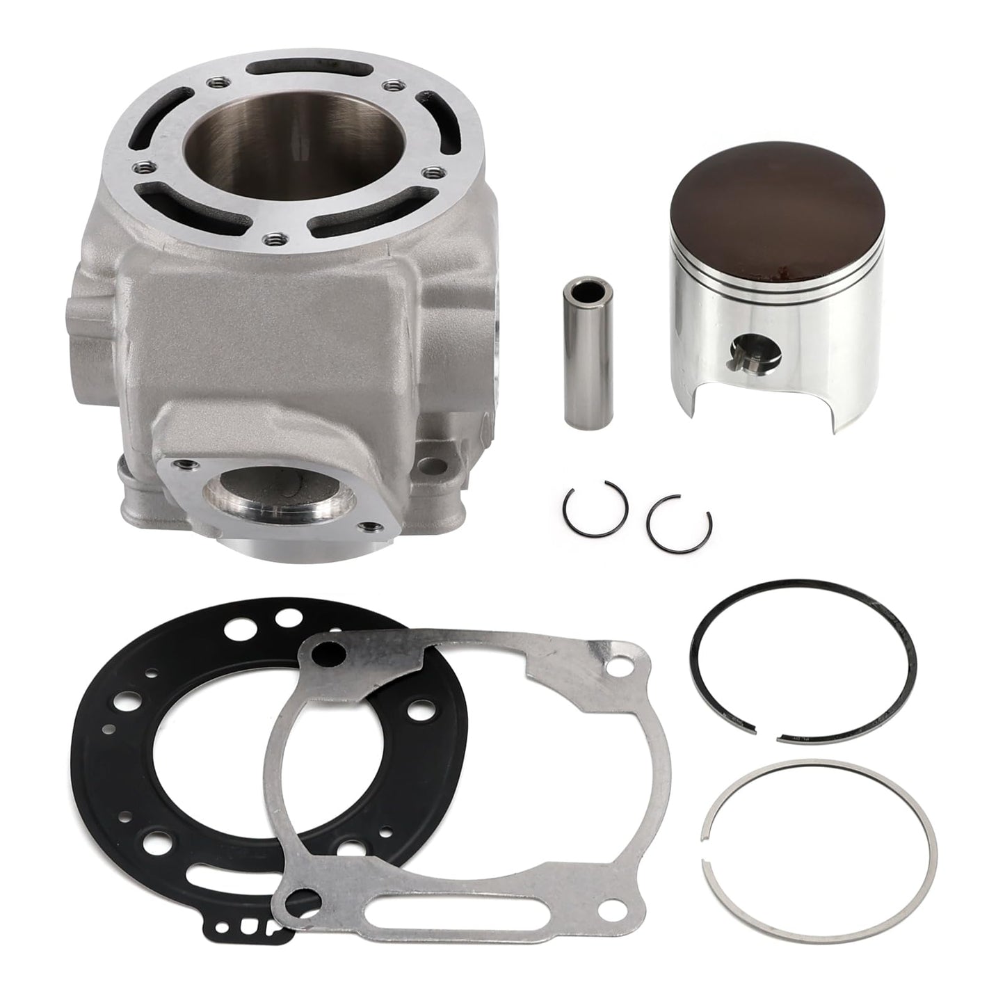 White Smoke Frezon Cylinder Piston Gasket Top End Rebuild Kit 66.8mm Fit for Yamaha DT 230 Lanza 1997-2000, MT TSE 250