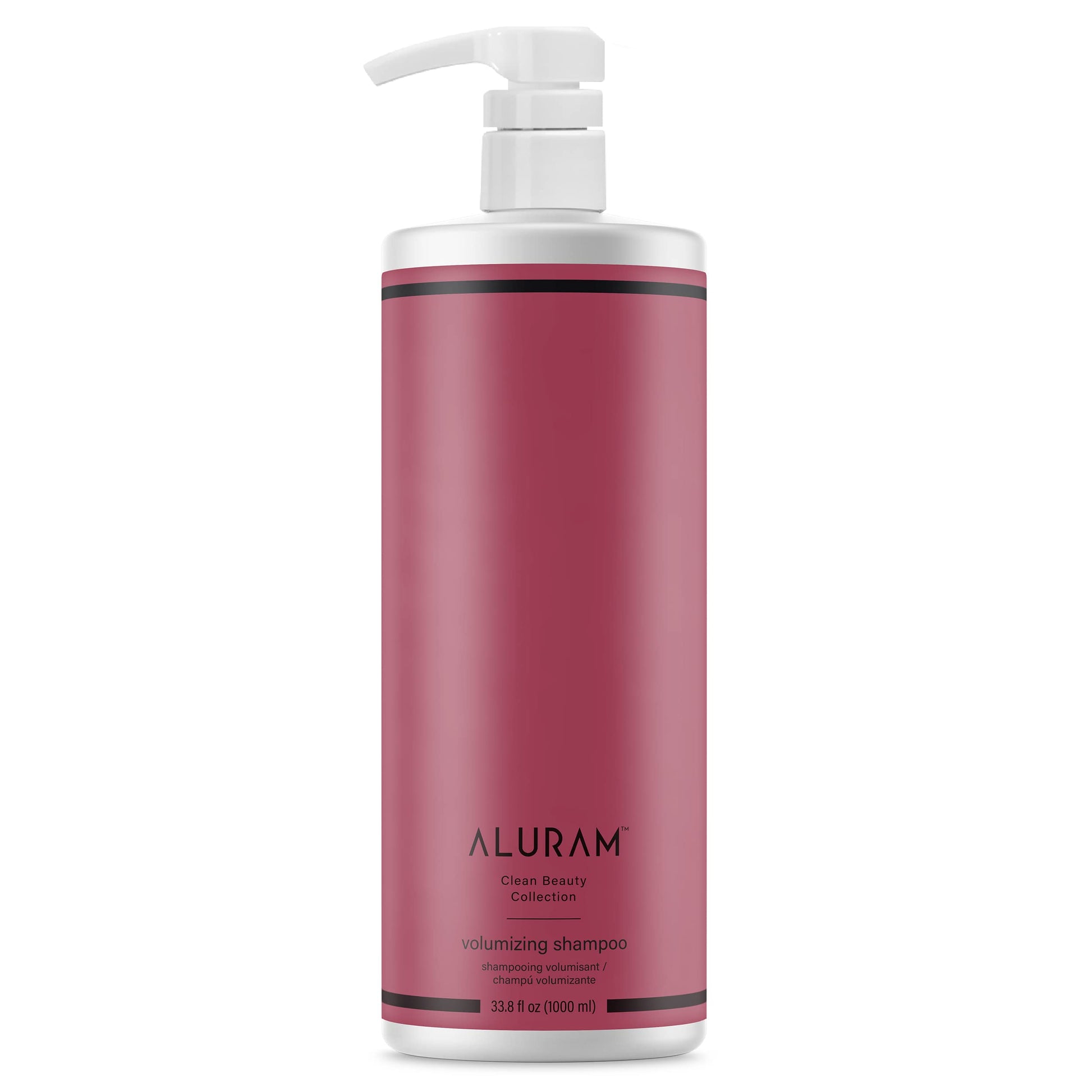 White Smoke ALURAM Volumizing Shampoo, Non-Drying Gentle Cleanser Adds Body & Fullness for All Hair Types, 33.8 Fl Oz