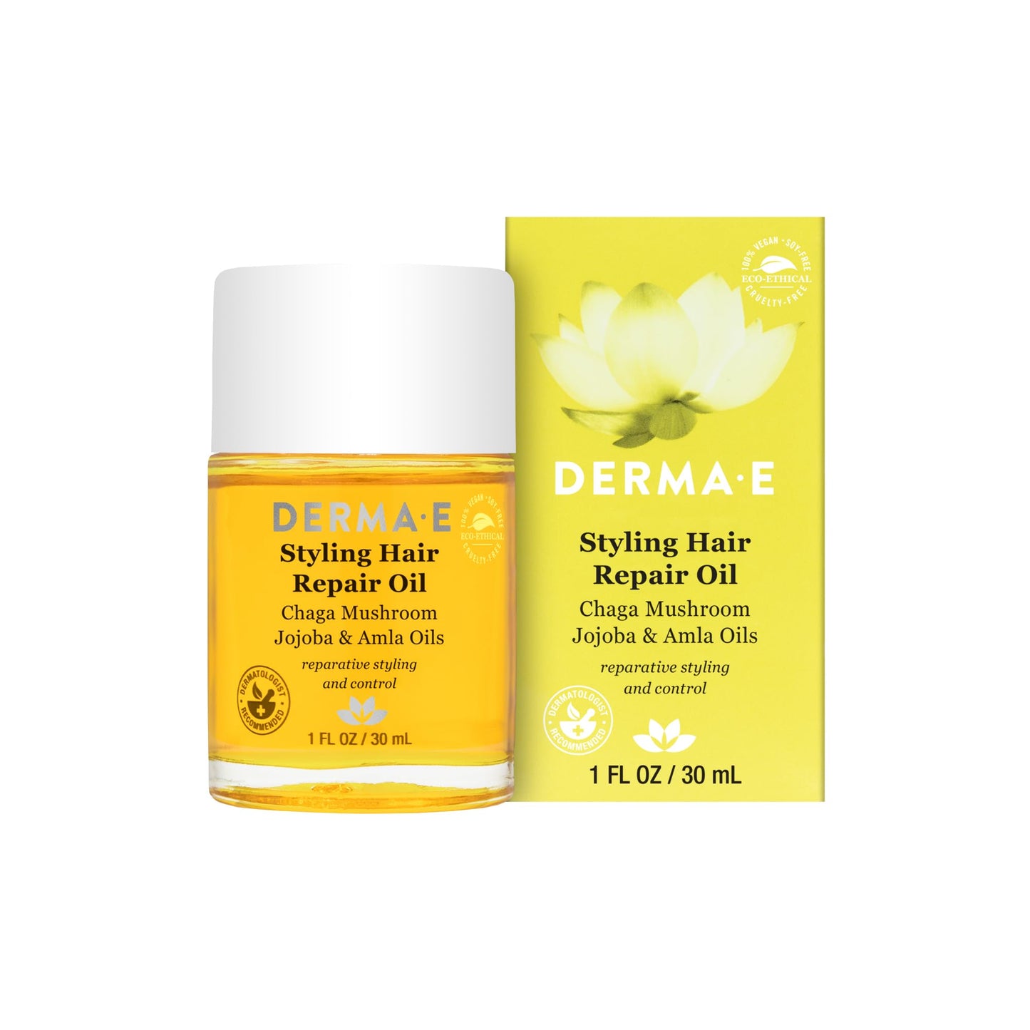 White Smoke Derma E Styling Hair Repair Oil Oil Unisex 1 oz