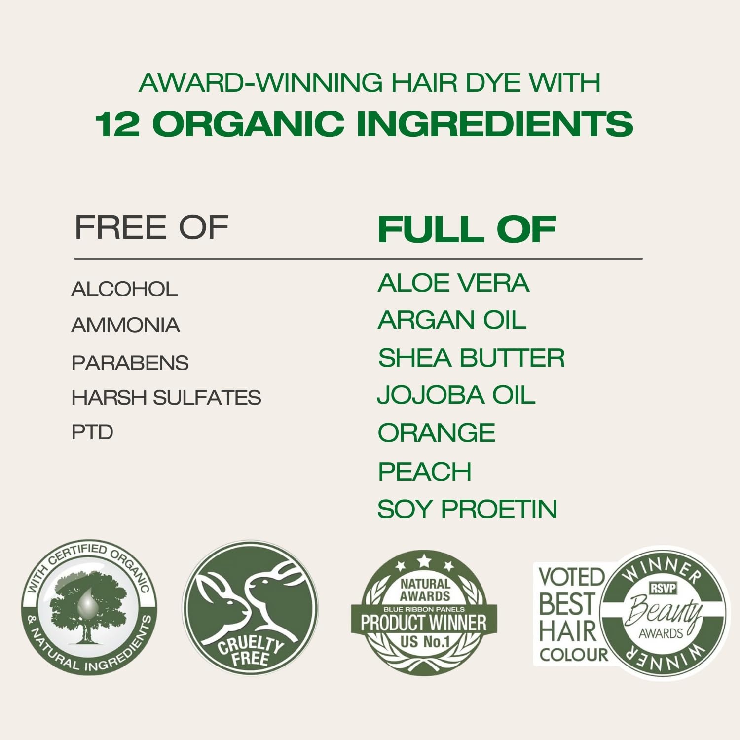 Misty Rose Naturigin Permanent Hair Dye - 4.0 Brown - 100% Gray Coverage, Long-Lasting Natural hair Color - Ammonia & Paraben-Free, Vegan and Plant-Infused Formula (Pack of 1)