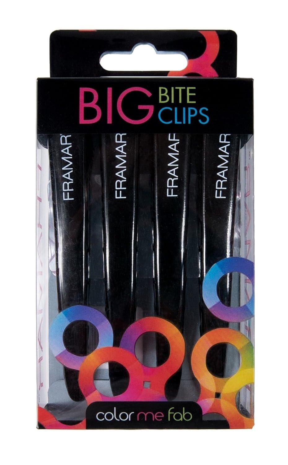 Black Framar Black Hair Clips Metal - Professional Hair Clip For Styling, Hair Clips For Women Styling, Metal Clips For Hair, Extra Strong With No Slip - 4 Pack