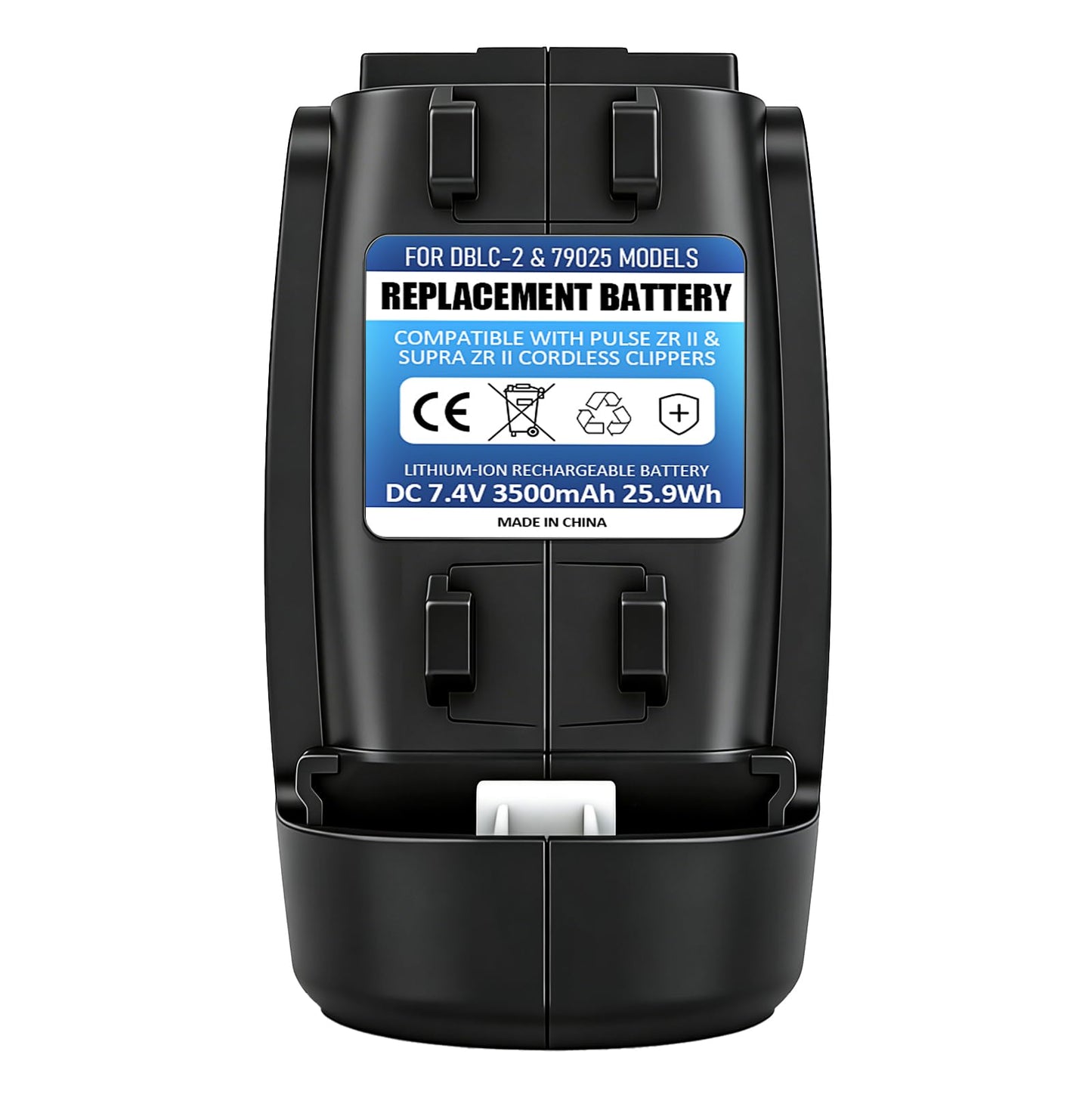 Dark Slate Gray Loarysk Upgrade High-Capacity 3500mAh Replacement Lithium-ion Battery for DBLC-2 & 79025 Models,Compatible with Andis Pulse ZR II & Supra ZR II Cordless Clippers (1 Pack)