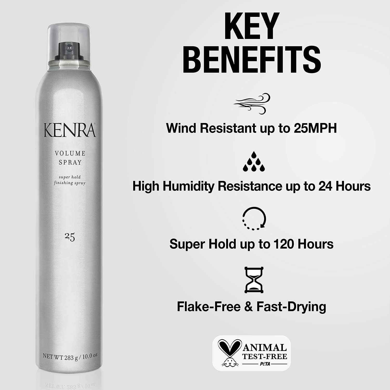 Lavender Kenra Professional Volume Spray 25 50% | Super Hold Finishing & Styling Hairspray | Flake-free & Fast-drying | Wind & Humidity Resistance | All Hair Types | 16 oz (2-Pack)