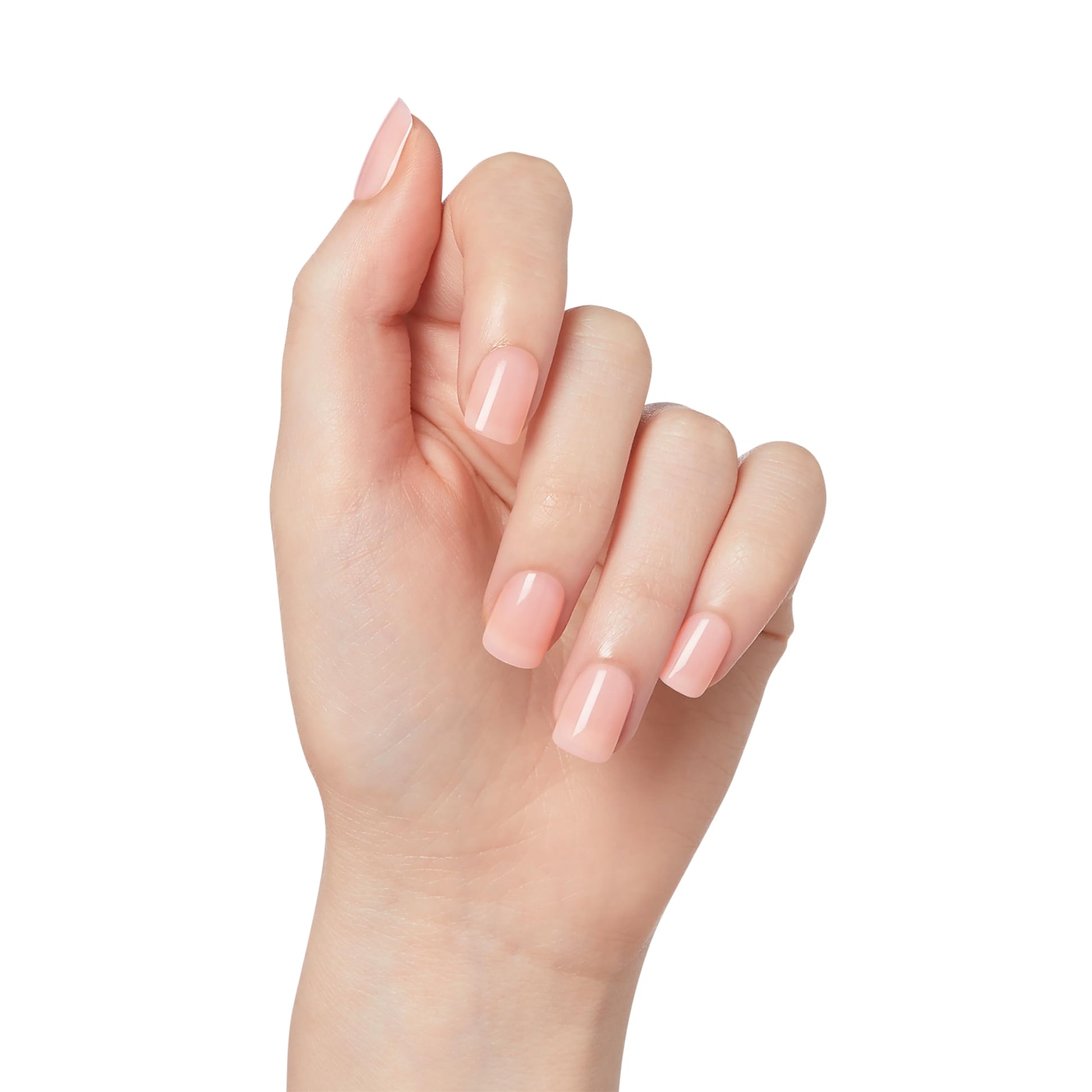 White Smoke Kiss Impress No Glue Mani Press On Nails, Bare but Better, 'Instinct', Pink, Short Size, Squoval Shape, Includes 30 Nails, Prep Pad, Instructions Sheet, 1 Manicure Stick, 1 Mini File