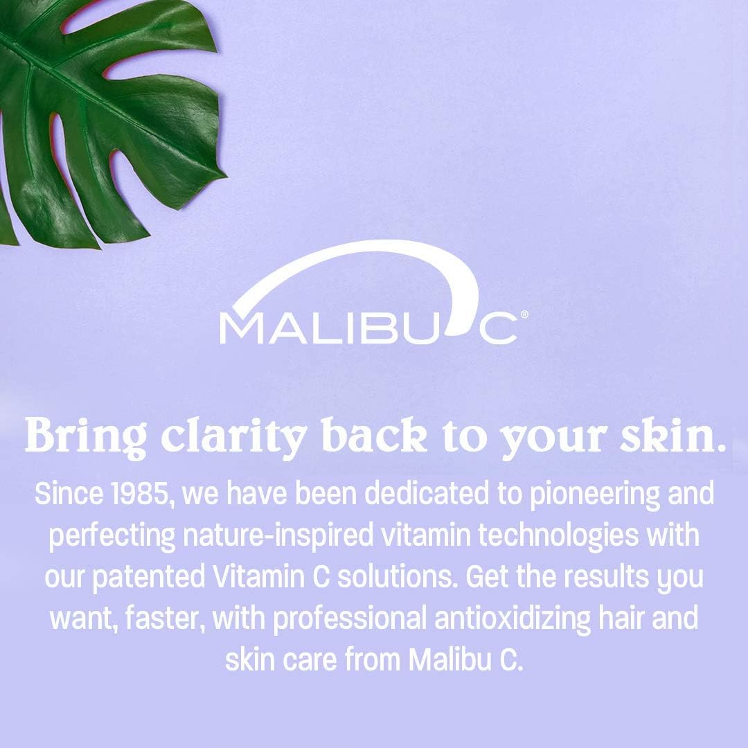Light Steel Blue Malibu C Swim Spritz Crystals - Freshly Activated Vitamin C Hair and Skin Spray for Post-Swim Chlorine Removal - 100% Vegan and Cruelty-Free (12 Packets)