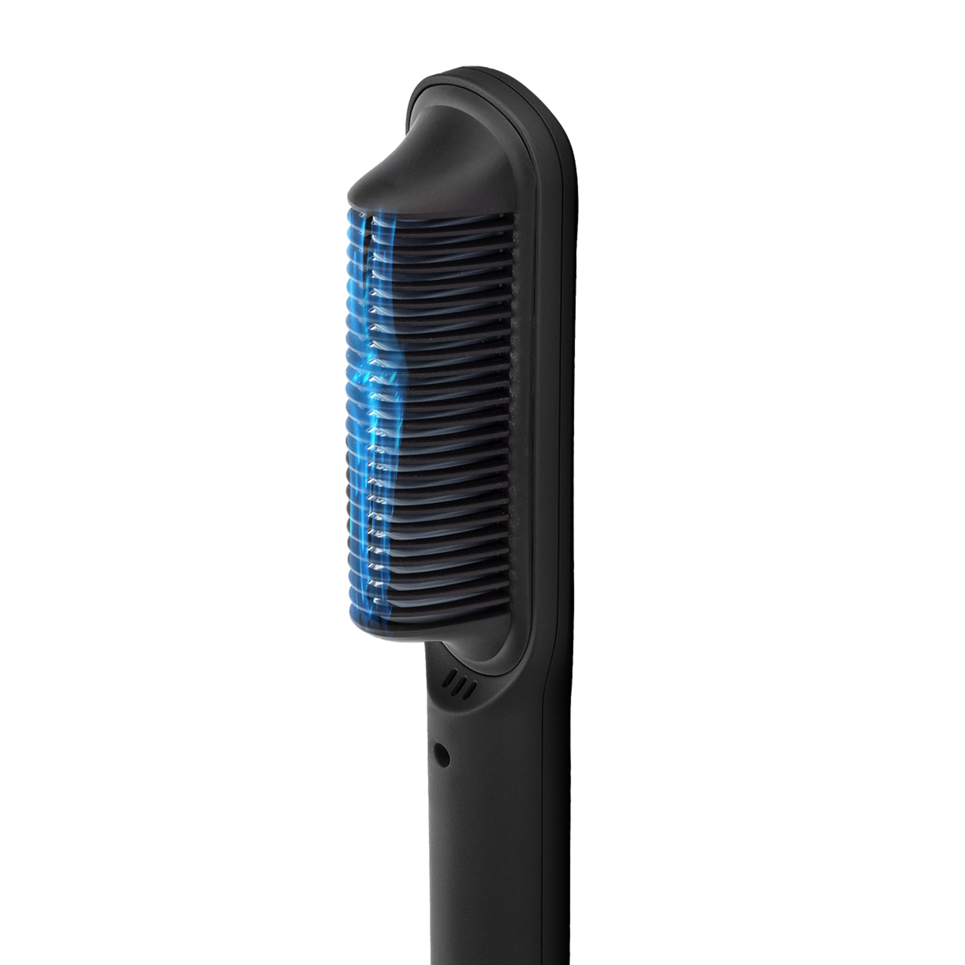 Dark Slate Gray GAMMA+ Ceramic Hot Brush with Cool Touch Technology Reduces Frizz, Static, and Straightens Hair