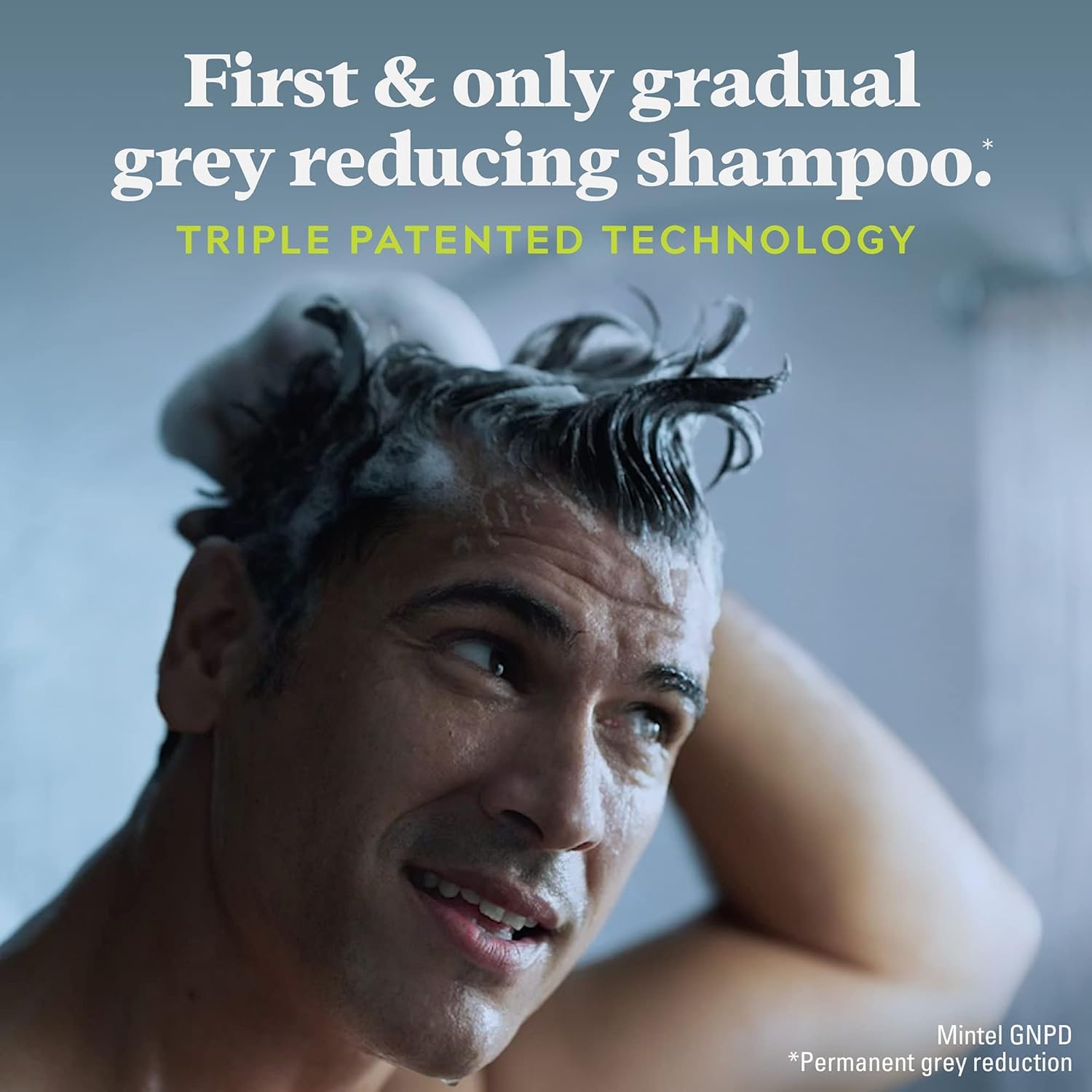 Black Just for Men Control GX Grey Reducing Shampoo, Gradual Hair Color with Keratin for Stronger Thicker and Healthier Looking Hair, 4 Fl Oz - Pack of 1 (Packaging May Vary)