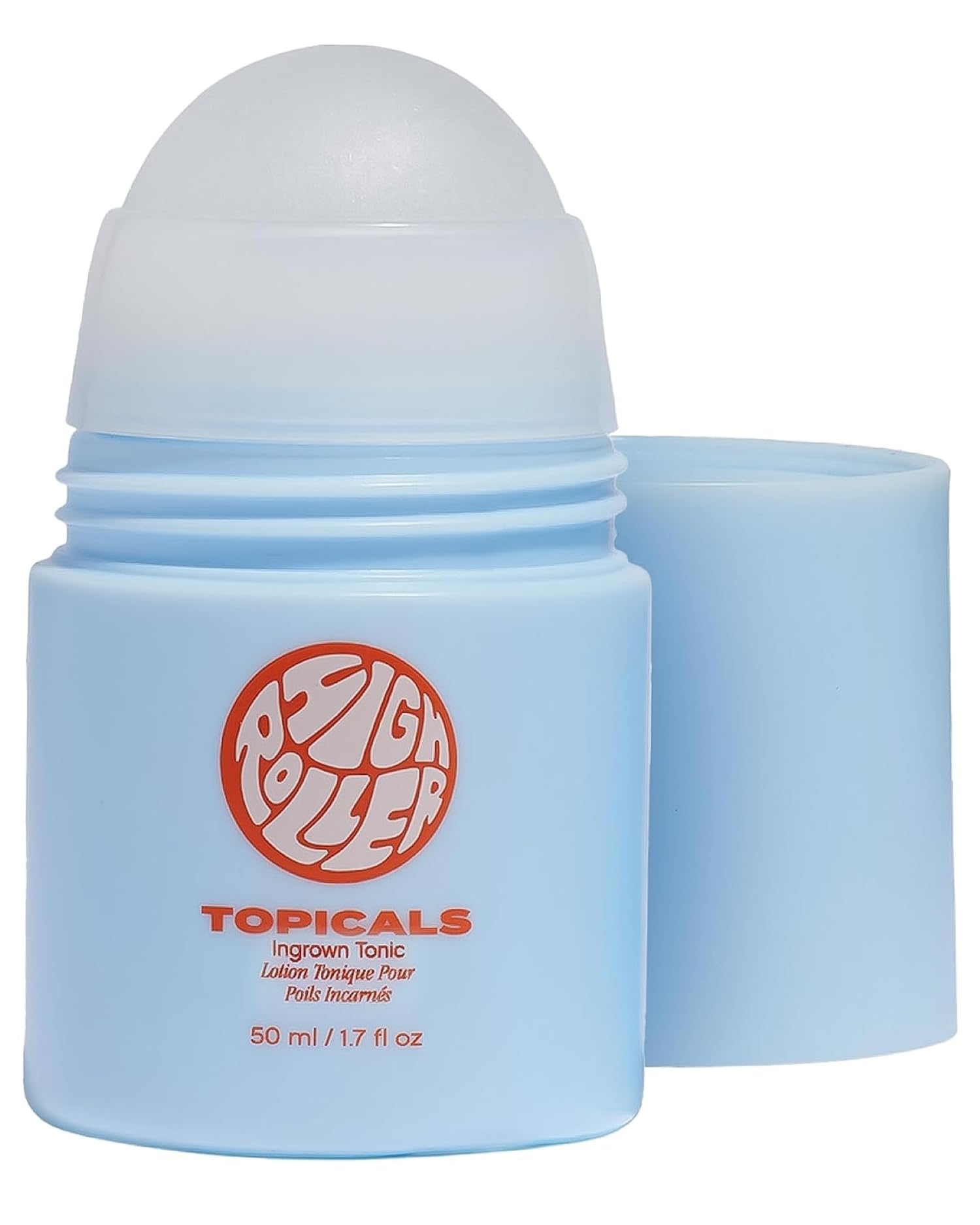 White Smoke Topicals High Roller Ingrown Hair Serum | Roll-on Tonic to Soothe and Calm Irritated Skin on Face, Armpits and Bikini Areas | Contains Salicylic and Glycolic Acid | Vegan and Cruelty-Free (1.7 Fl Oz)