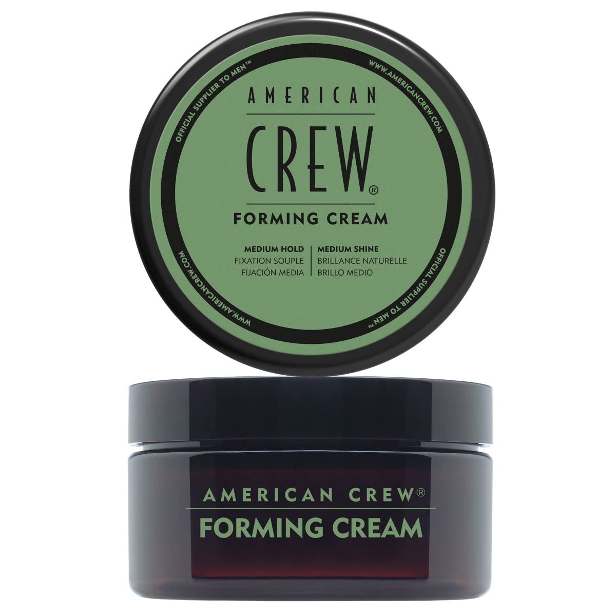 White Smoke American Crew Men's Hair Forming Cream (OLD VERSION), Like Hair Gel with Medium Hold & Medium Shine, 3 Oz (Pack of 1)