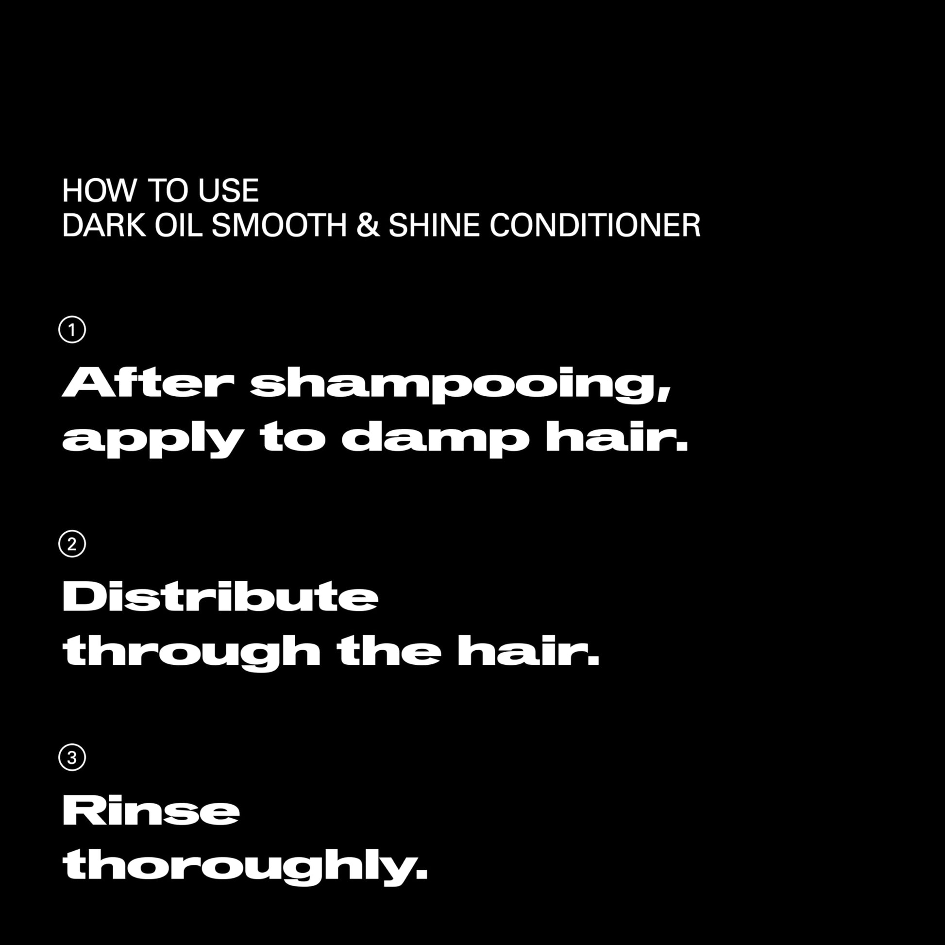 Black Sebastian Professional Dark Oil Smooth and Shine Conditioner | Infused with Jojoba & Argan Oil | 33.8 fl oz | Packaging May Vary