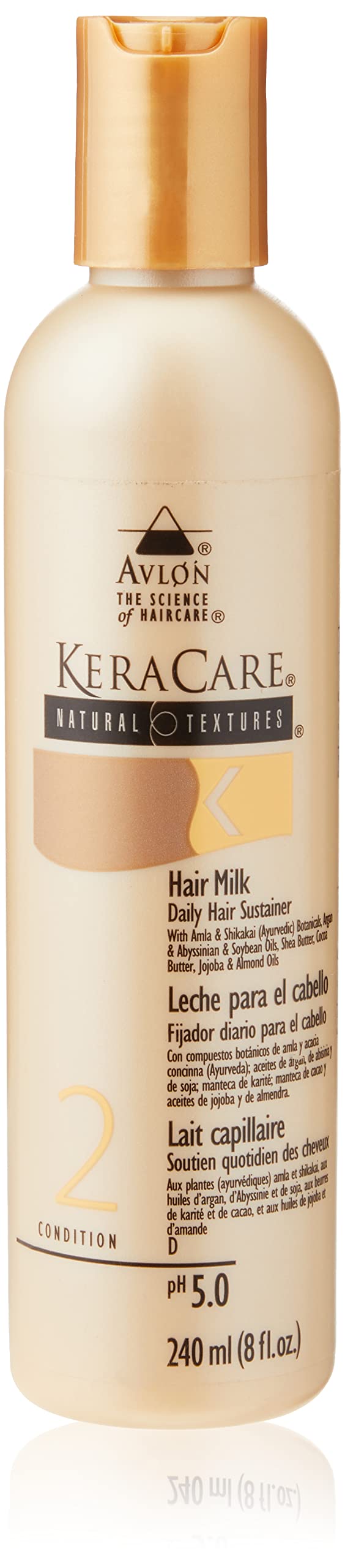 Light Gray KeraCare Natural Textures Hair Milk 8 oz - With Shea Butter, Cocoa Butter, Jojoba, & Almond Oils - Amla & Shikakai Ayurvedic Botanicals - Nourish & Define Natural Curls