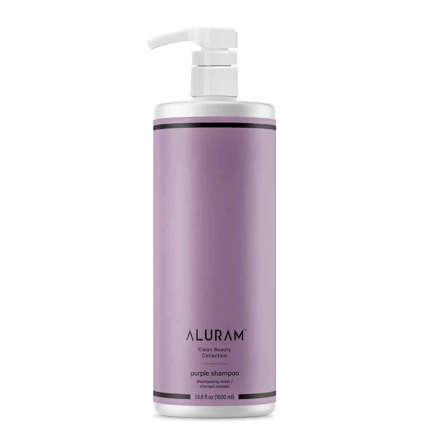 Dark Gray ALURAM Coconut Water Purple Shampoo for Women, Boosts Brightness, Banishes Brass, for All Hair Types, 33.8 Fl Oz
