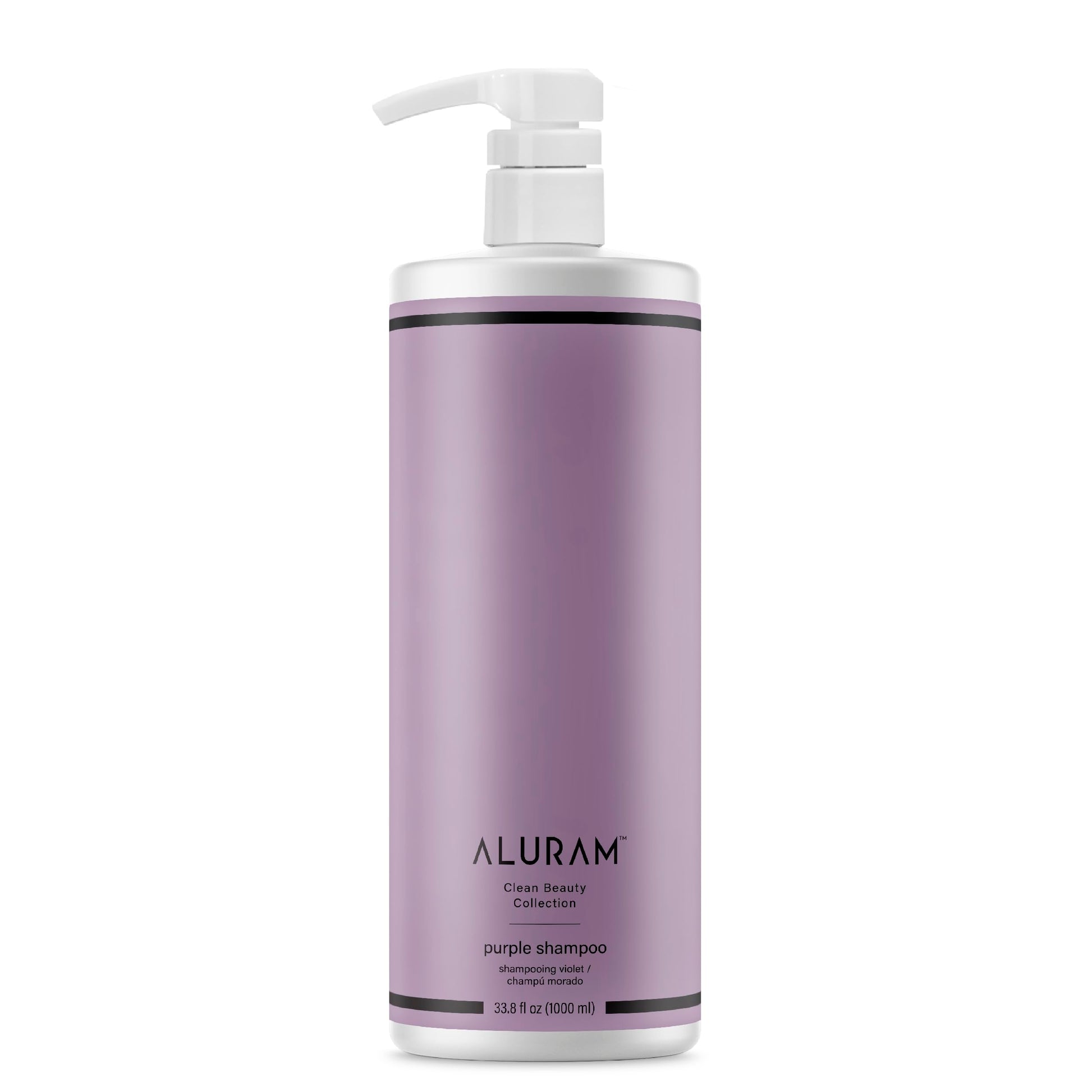 Dark Gray ALURAM Coconut Water Purple Shampoo for Women, Boosts Brightness, Banishes Brass, for All Hair Types, 33.8 Fl Oz