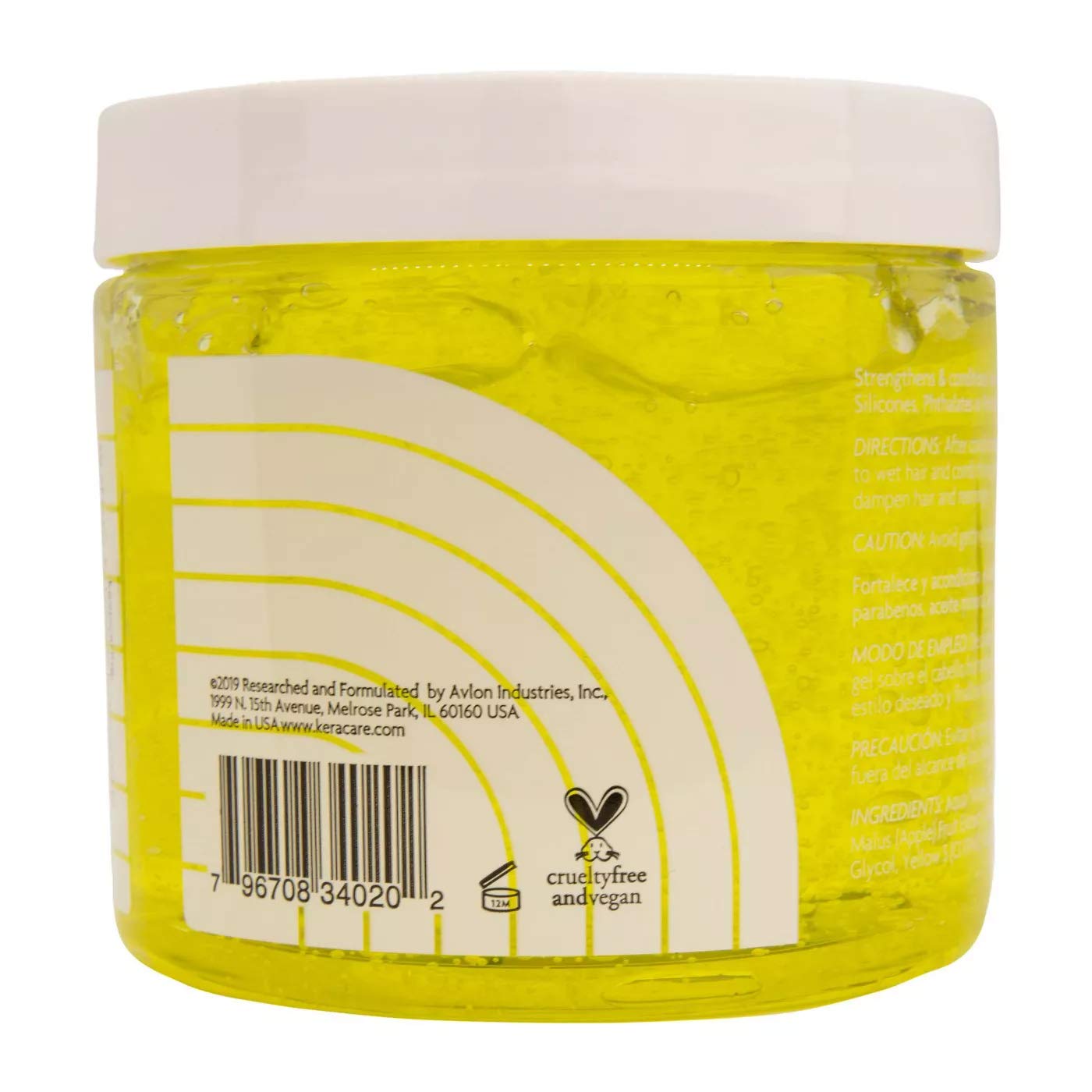 Goldenrod KeraCare GelEssence Strengthening Gel - 16 ounce - with Extra Virgin Olive Oil (EVOO) - Strengthens Hair - Adds Shine - Flake Free - Vegan - Crunch Free