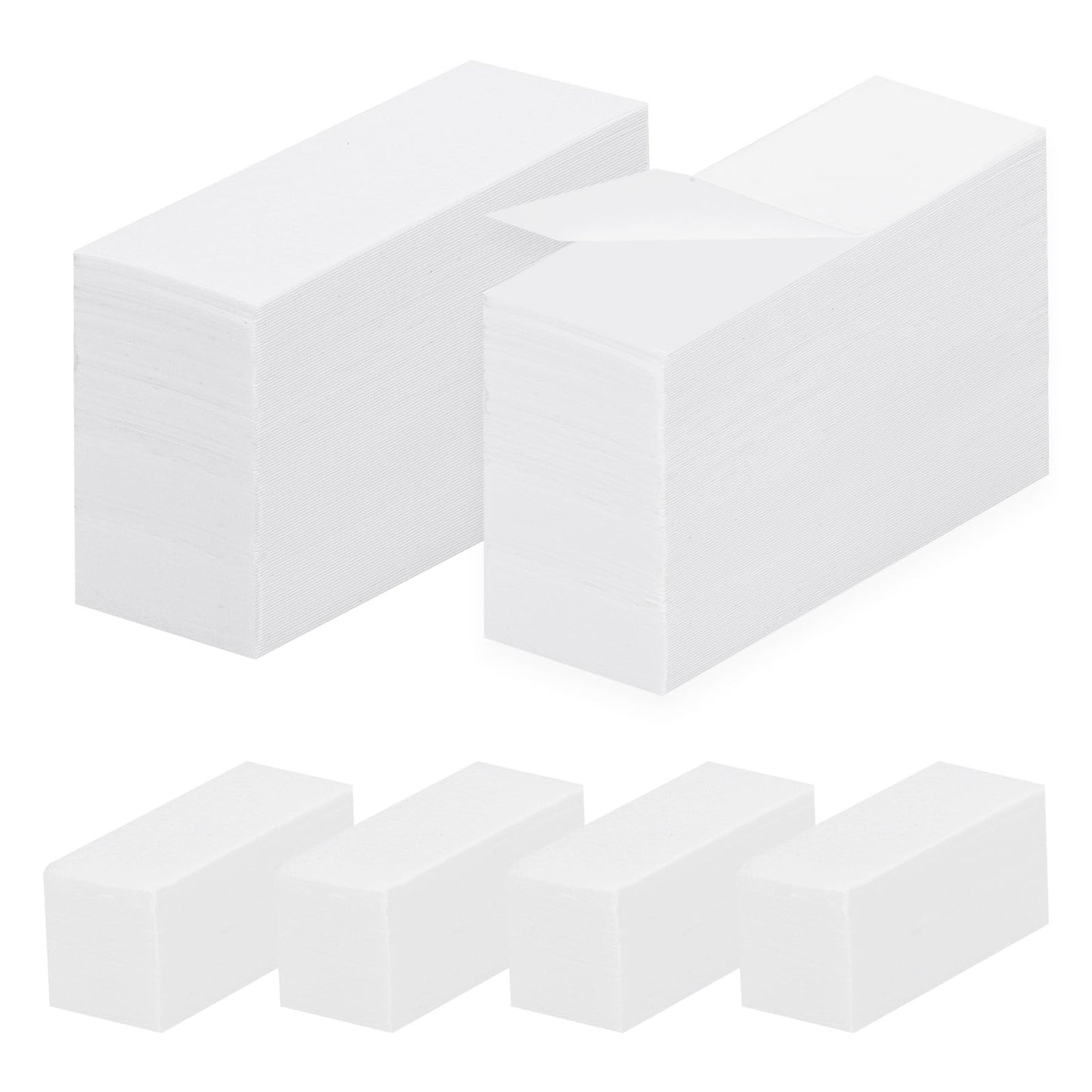 Lavender 500Pcs Non Woven Wax Strips Soft Waxing Paper Sheets for Body Facial Hair Removal (7.8" x 2.8" and 3.9" x 1.5")