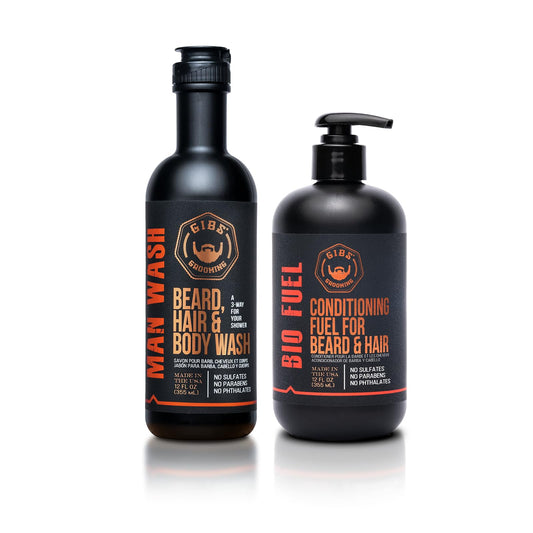 White Smoke GIBS Grooming Man Wash and Biofuel Conditioner, 12 fl. oz