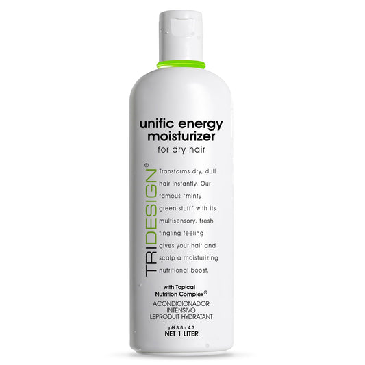 White Smoke TRIDESIGN Unific Energy Moisturizer - Deep Hair Conditioner for Dry Damaged Hair - Moisturizing for Curly, Frizzy, Thick Hair - Hydrating Conditioner for Men and Women, 32 oz