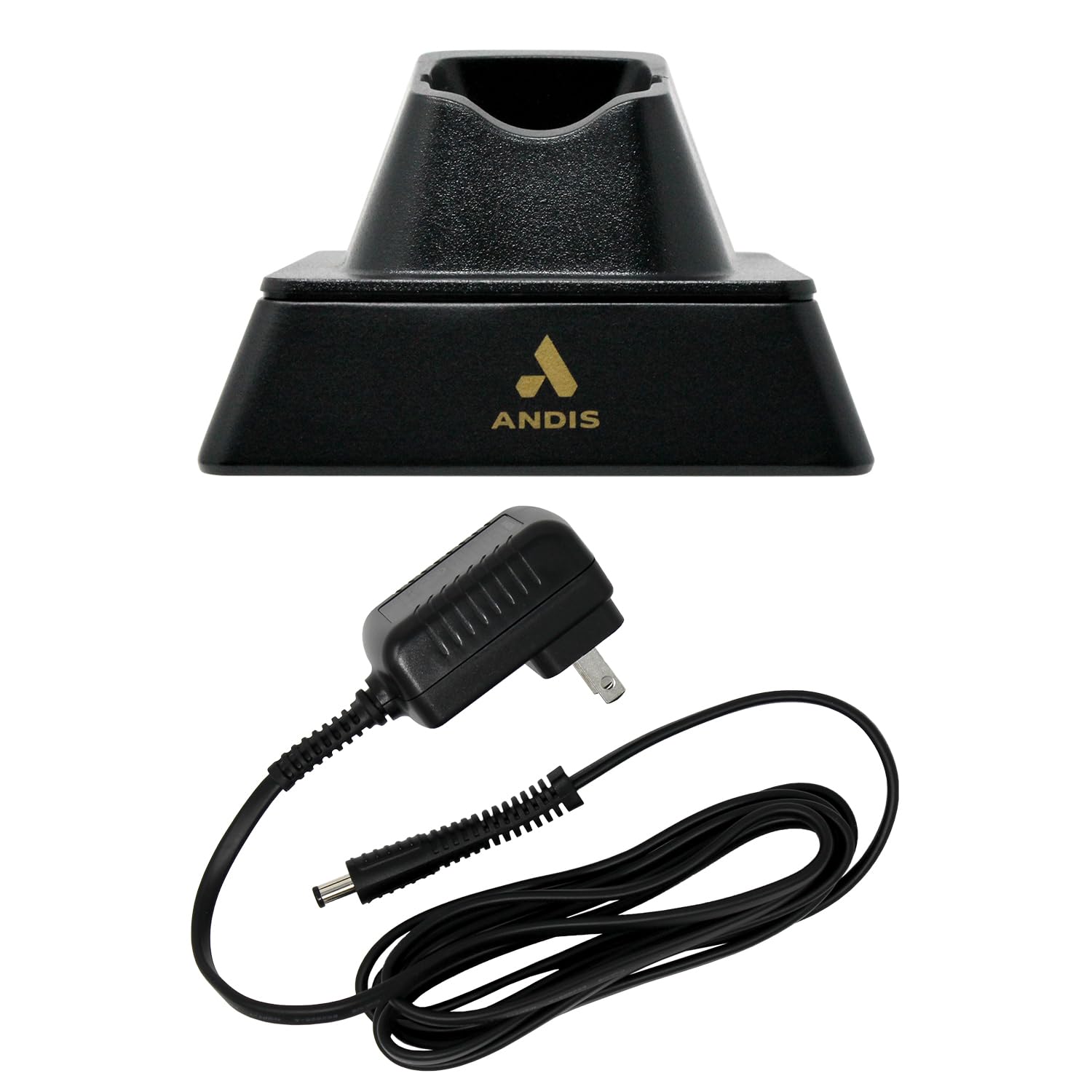 White Smoke Andis 561222 GTX-EXO Replacement Charging Stand and Charging Cord Adapter, Black
